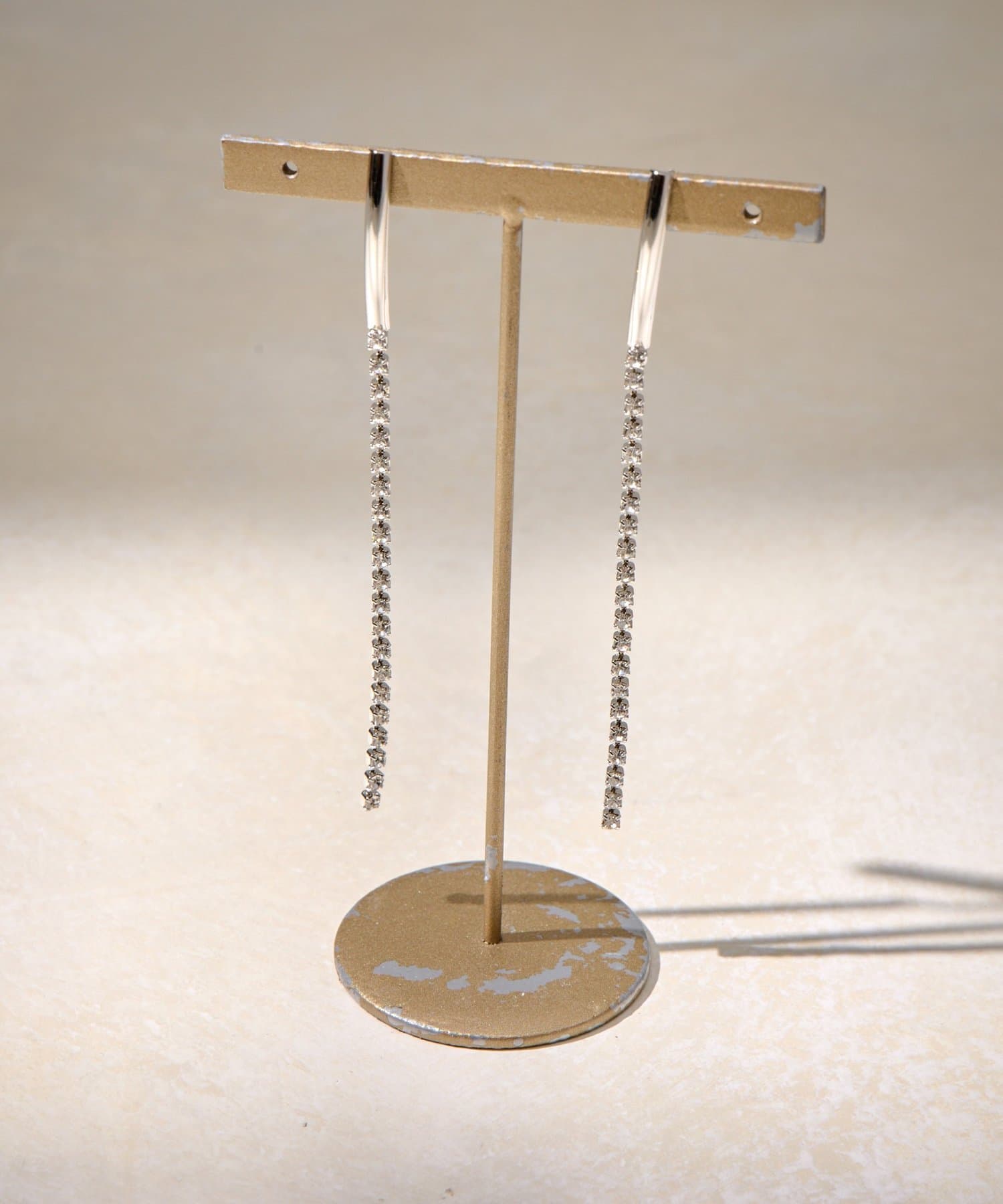 Lattice(ラティス) ラインストーンピアス