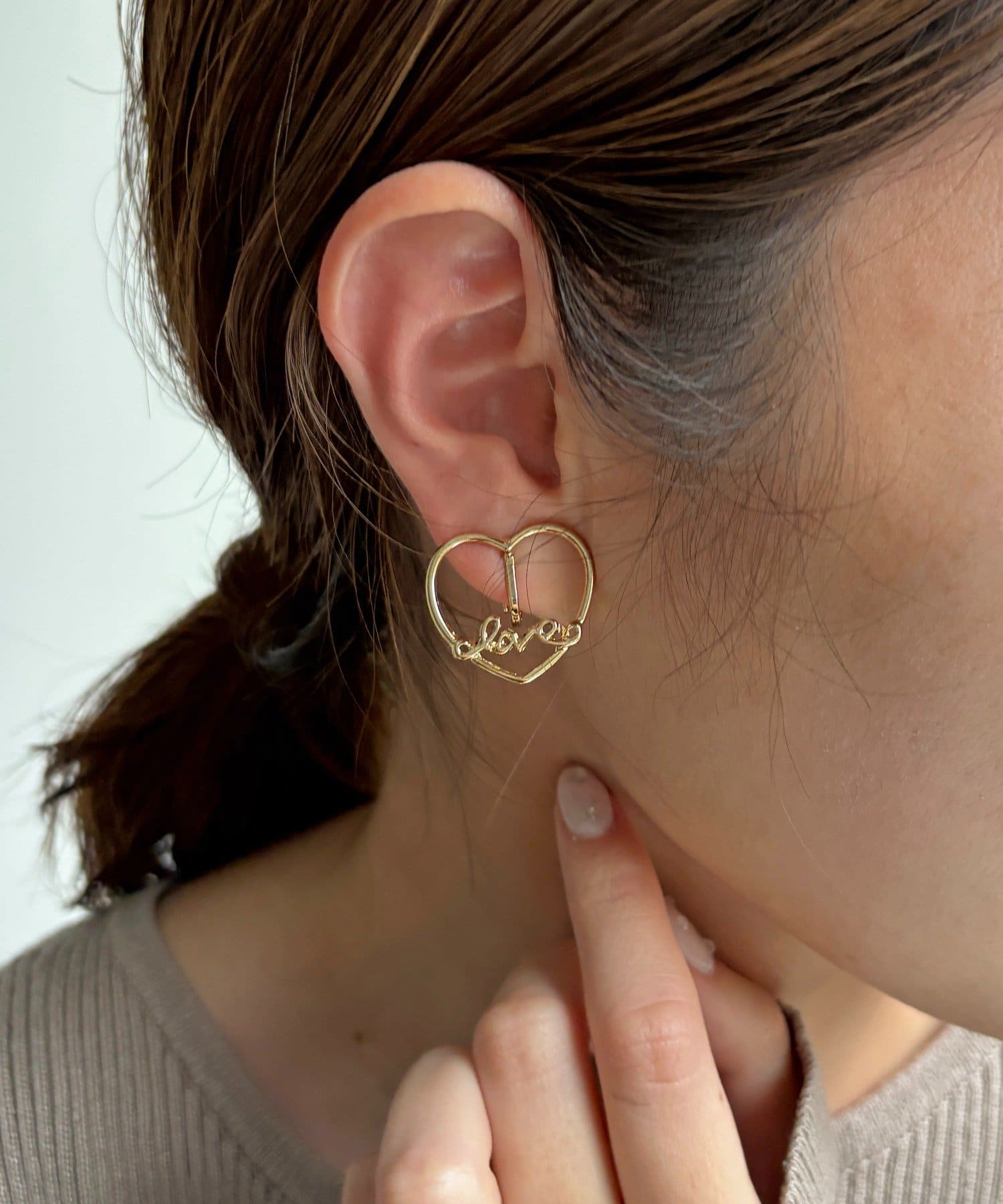 Lattice(ラティス) ハートイヤリング