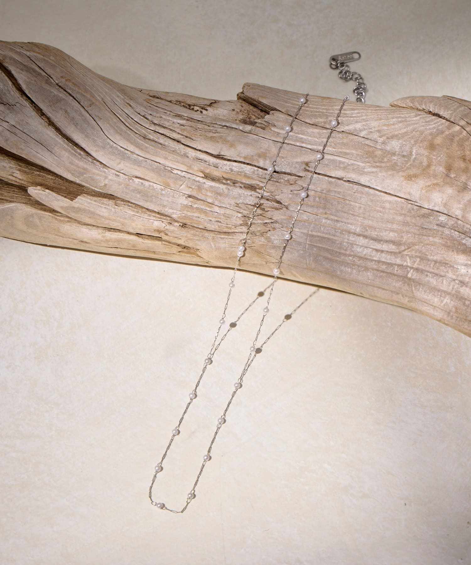 Lattice(ラティス) ＜ステンレス＞華奢パールネックレス