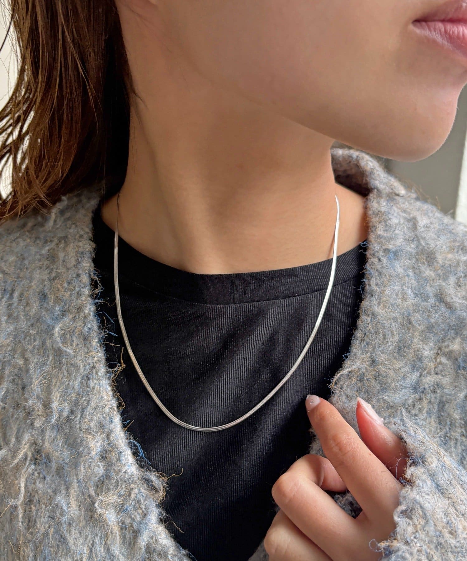 Lattice(ラティス) ＜ステンレス＞スネークネックレス