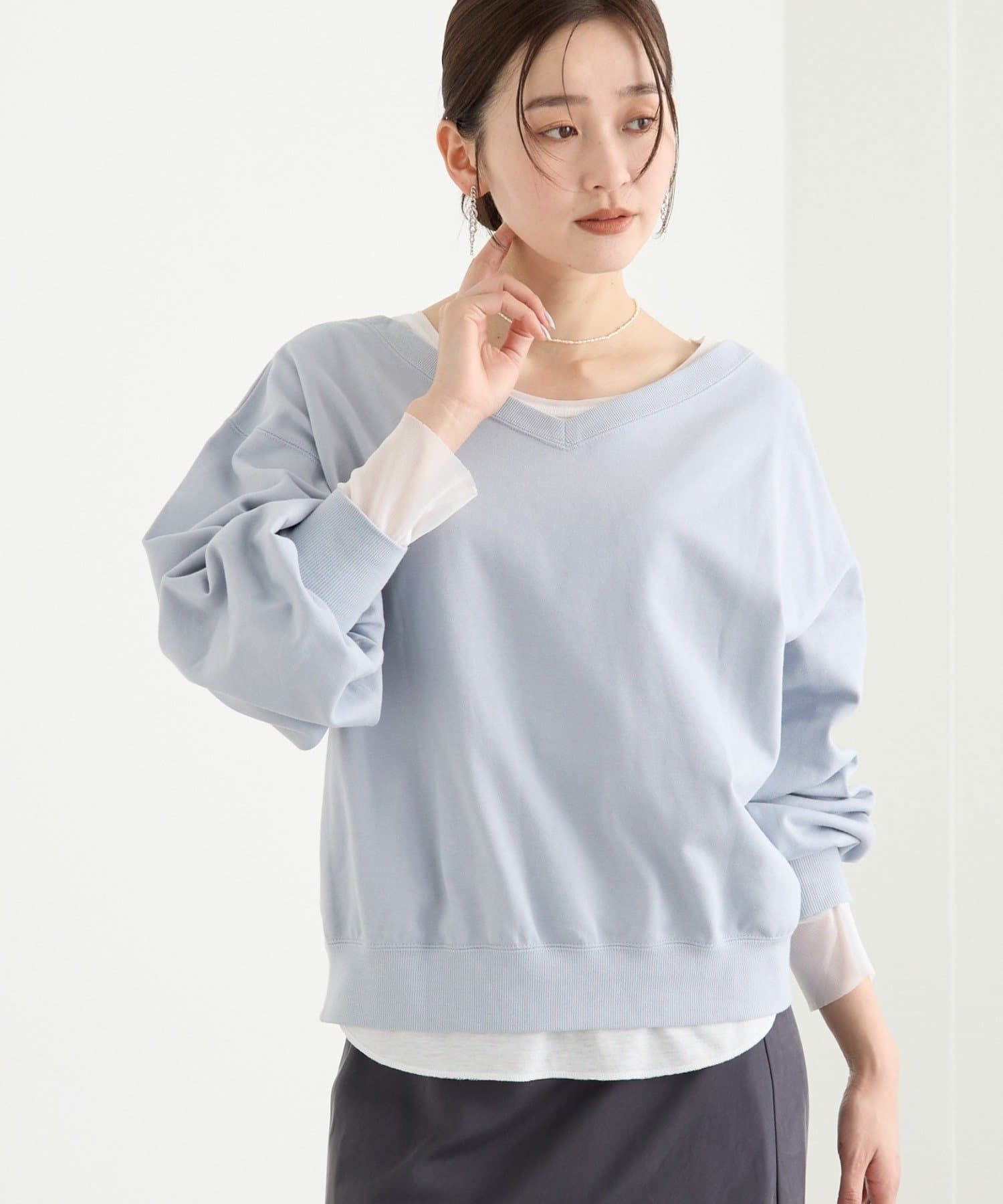 RIVE DROITE(リヴドロワ) 予約【前後２way仕様】ボートネック2wayスウェット/2月上旬お届け予定