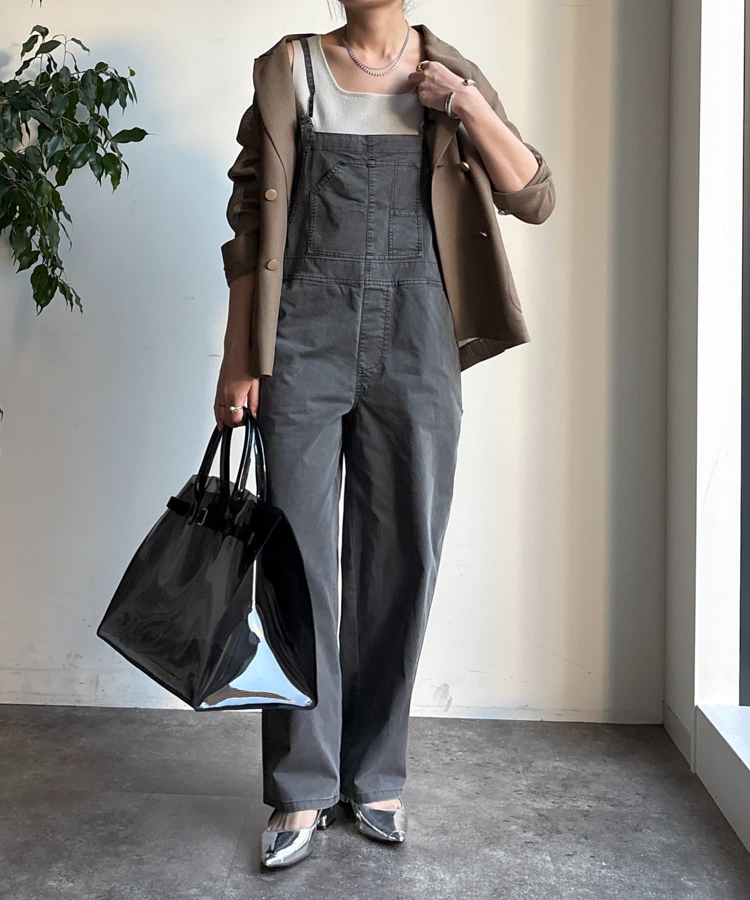 DOUDOU(ドゥドゥ) ストレッチツイルピグメント加工オールインワン