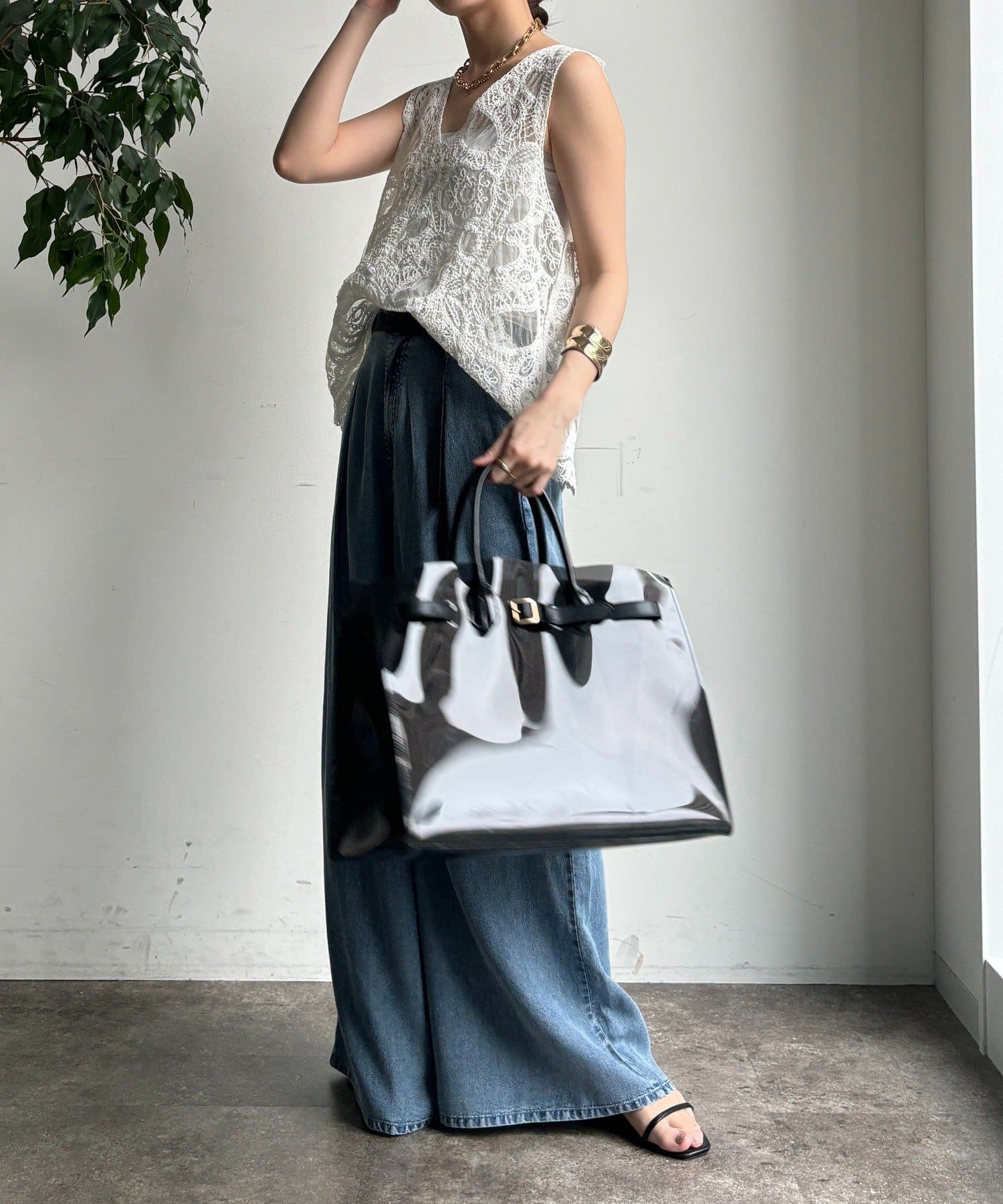 ベルト付リヨセルデニムパンツ | DOUDOU(ドゥドゥ)レディース | PAL