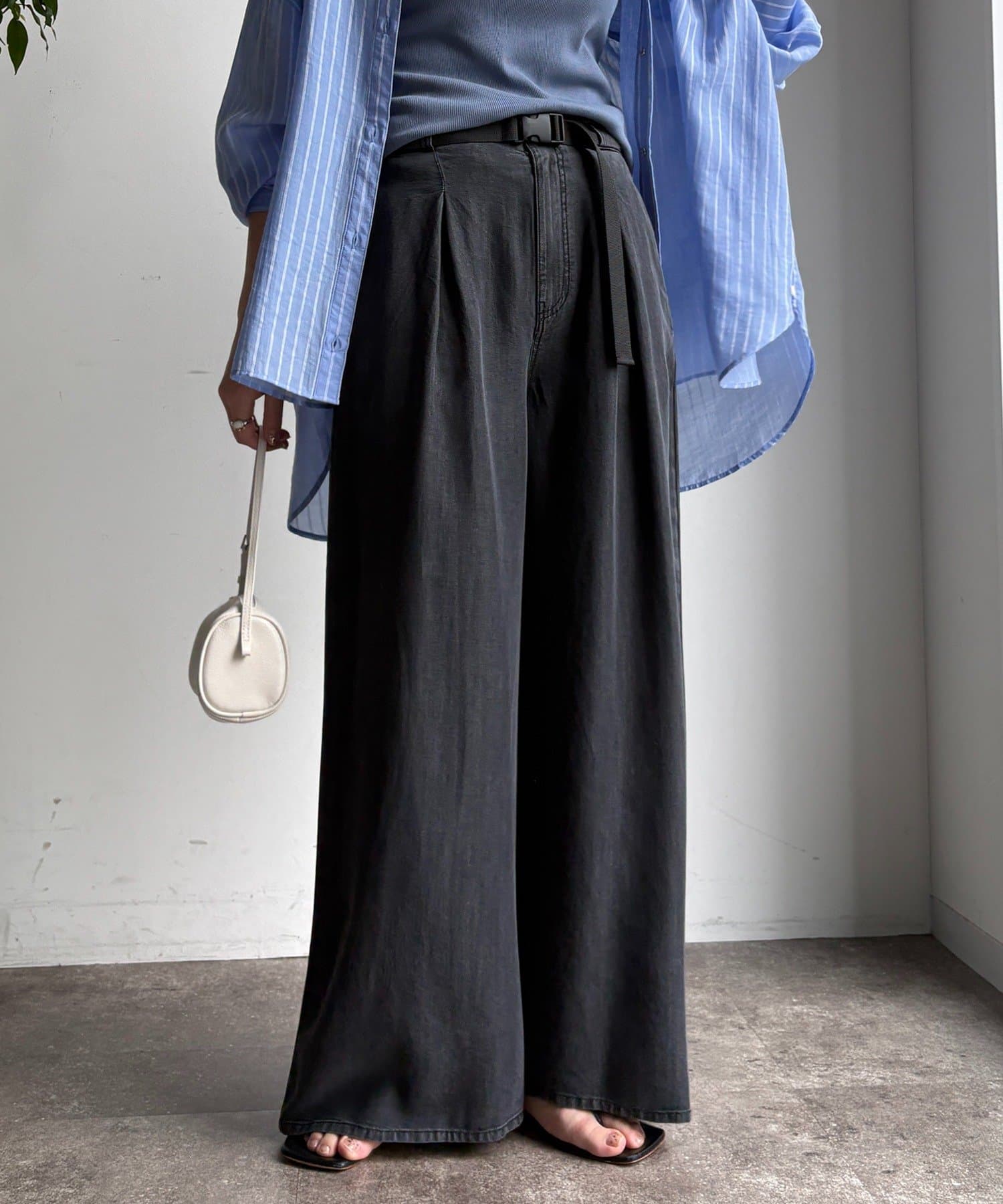 ベルト付リヨセルデニムパンツ | DOUDOU(ドゥドゥ)レディース | PAL