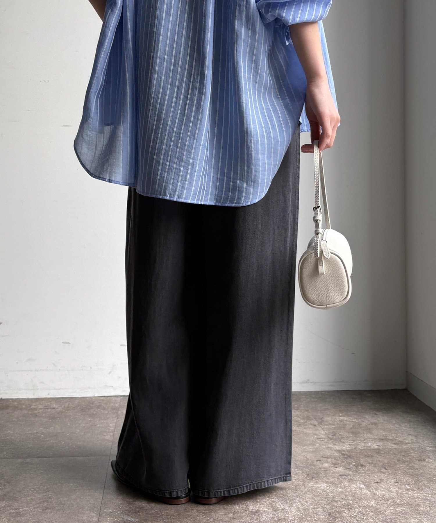 DOUDOU(ドゥドゥ) ベルト付リヨセルデニムパンツ