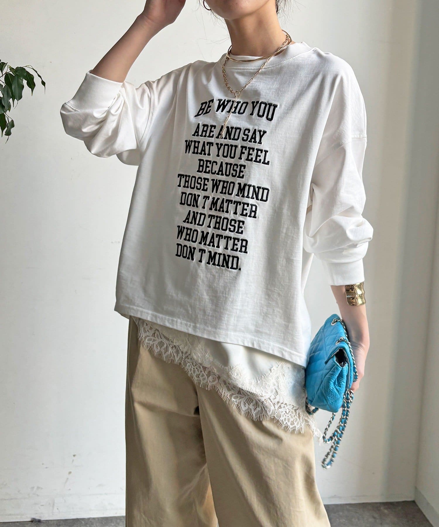 DOUDOU(ドゥドゥ) 【WEB限定】コットンロゴTEE