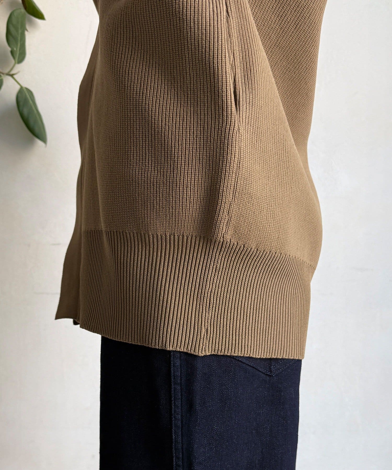 DOUDOU(ドゥドゥ) バイカラーVカーディガン