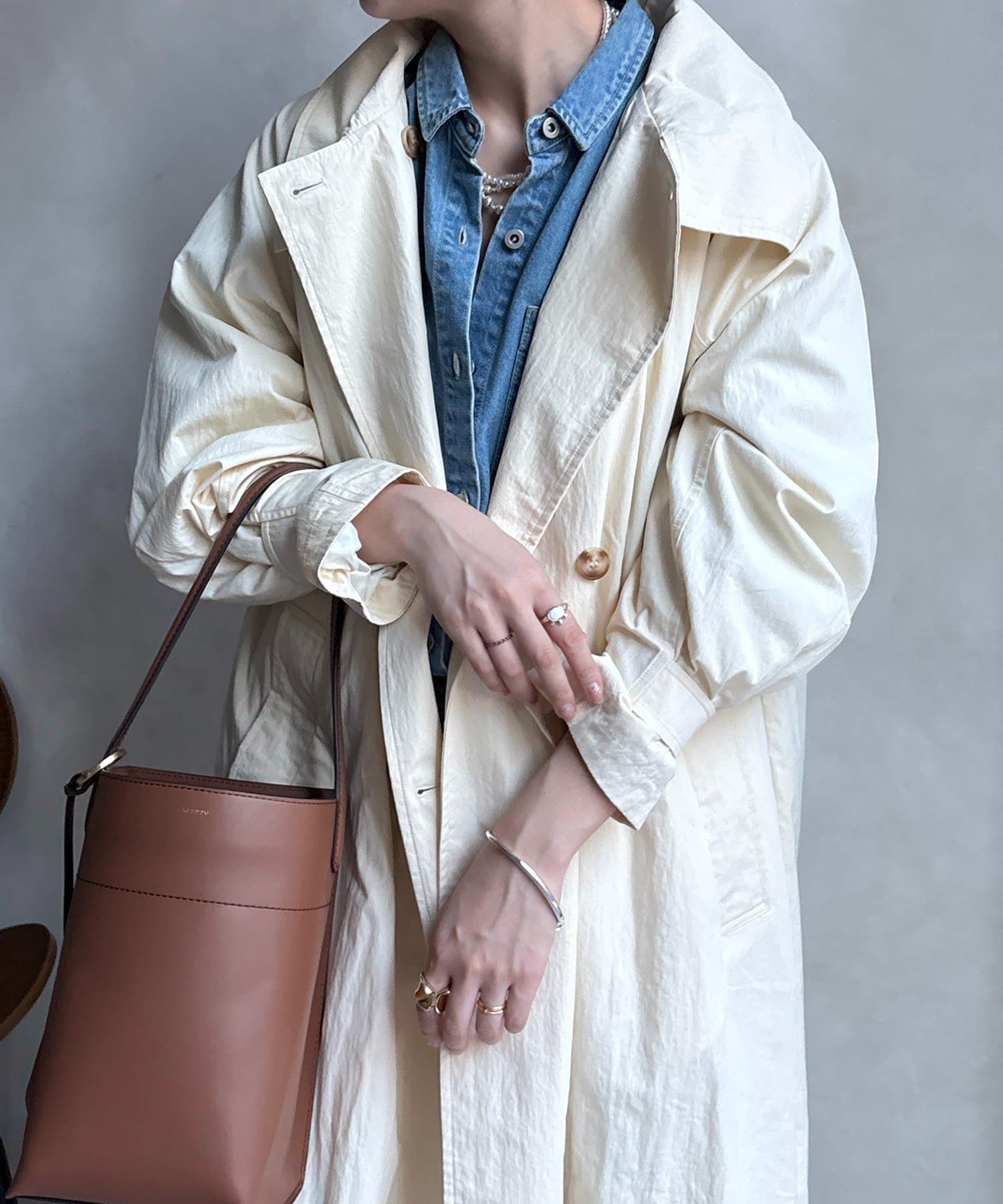 DOUDOU(ドゥドゥ) ライナー付トレンチコート