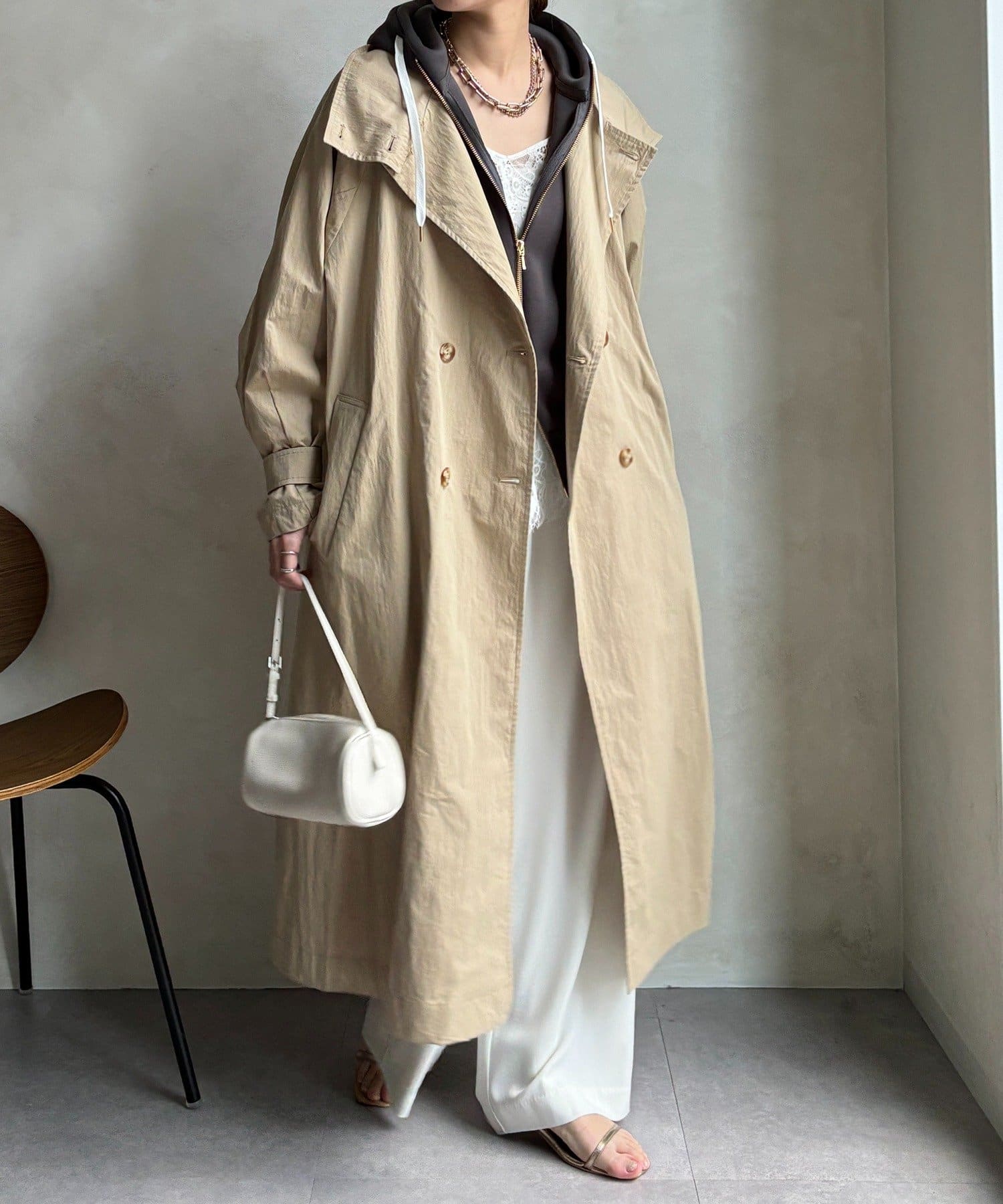 DOUDOU(ドゥドゥ) ライナー付トレンチコート