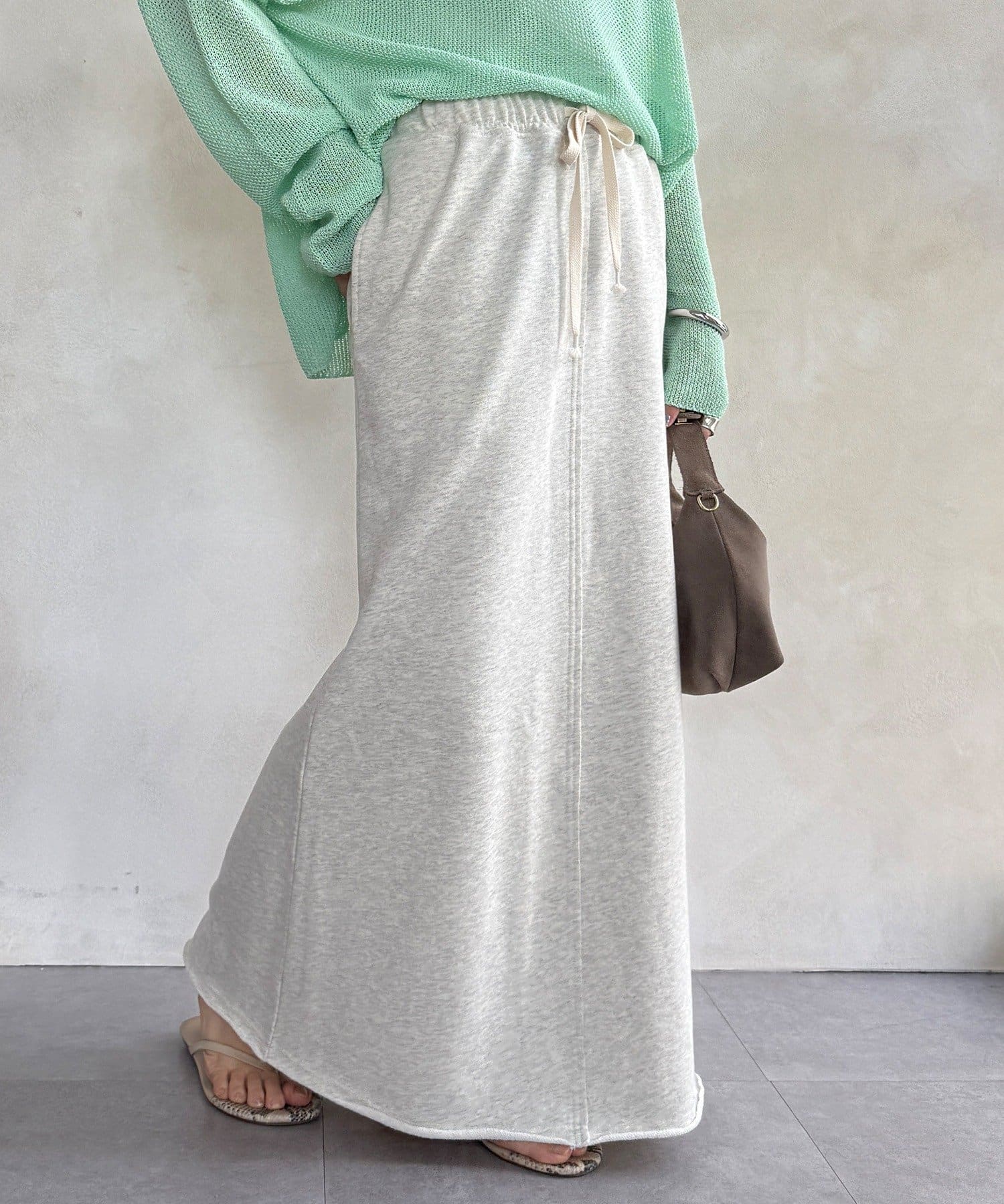 DOUDOU(ドゥドゥ) 裏毛ロングスカート