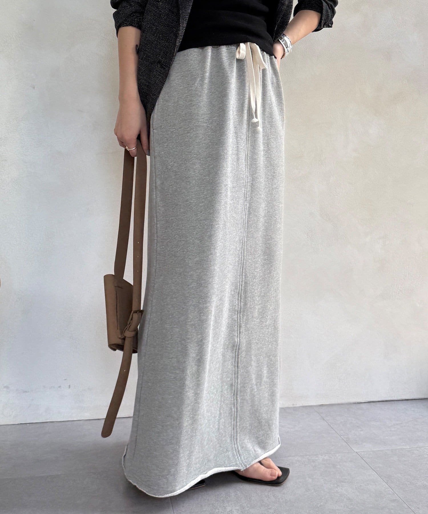 DOUDOU(ドゥドゥ) 裏毛ロングスカート