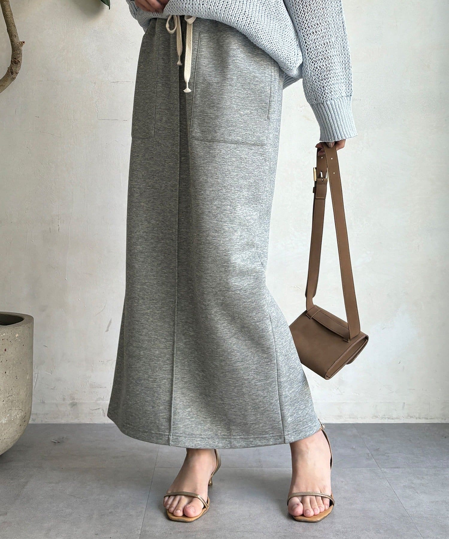 DOUDOU(ドゥドゥ) コットンダンボールタイトスカート