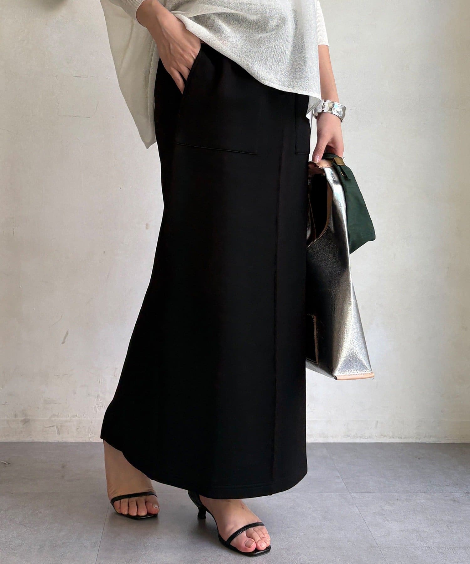 DOUDOU(ドゥドゥ) コットンダンボールタイトスカート