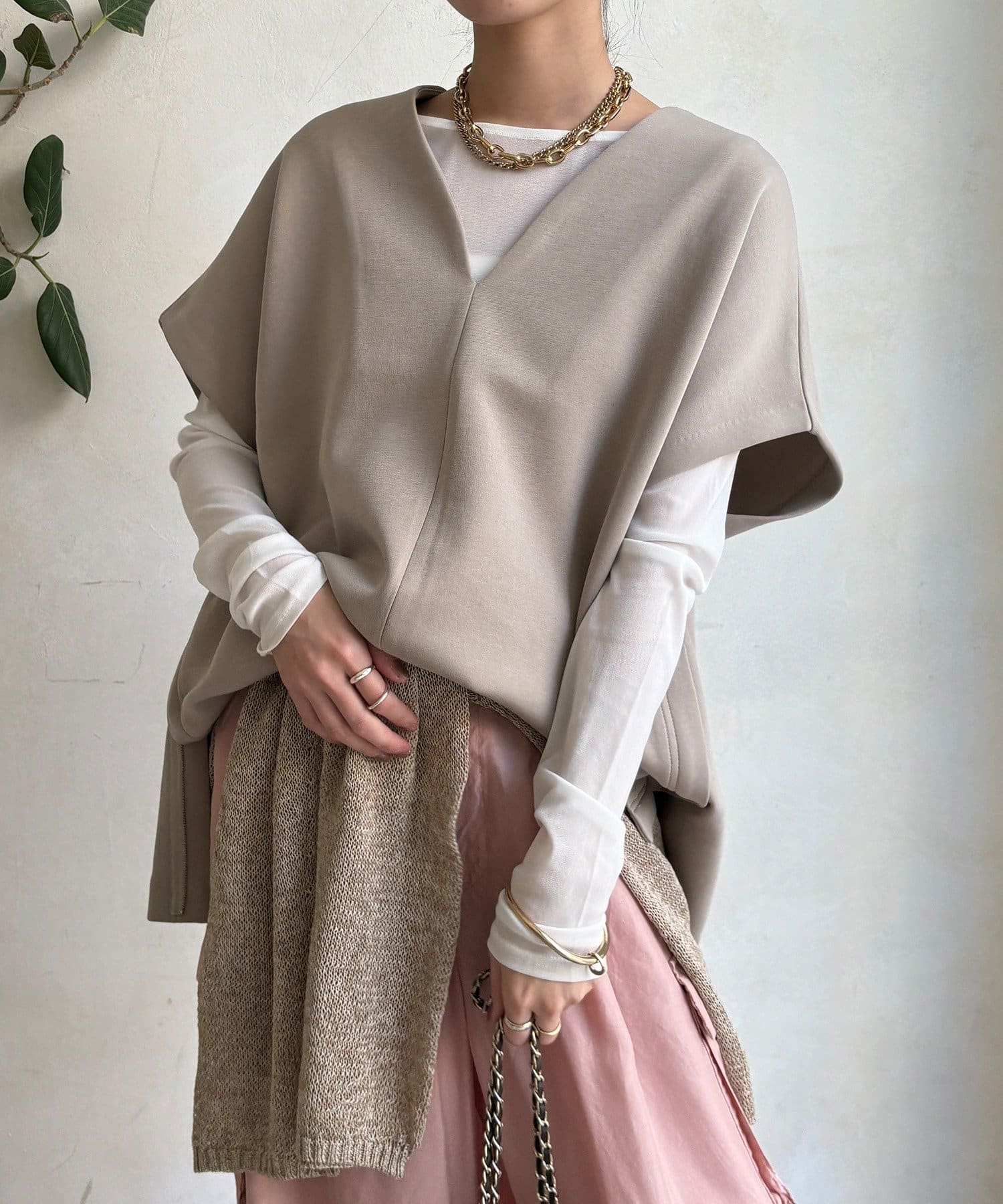 DOUDOU(ドゥドゥ) 【WEB限定】オーバーシルエットダンボールベスト