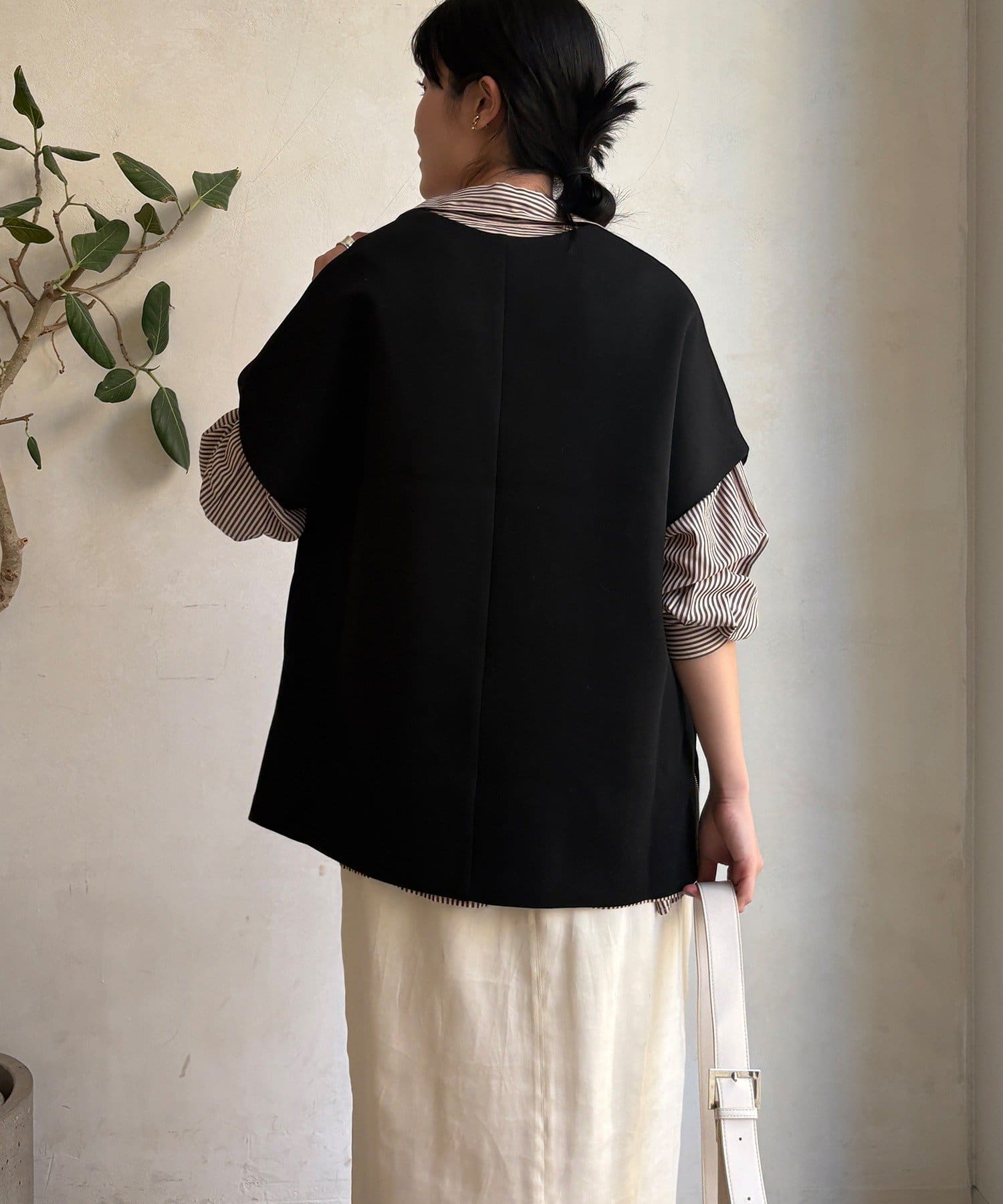 DOUDOU(ドゥドゥ) 【WEB限定】オーバーシルエットダンボールベスト