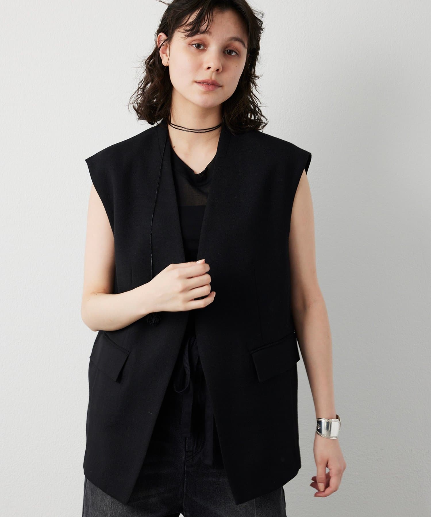 Whim Gazette(ウィム ガゼット) リネンライクジレ