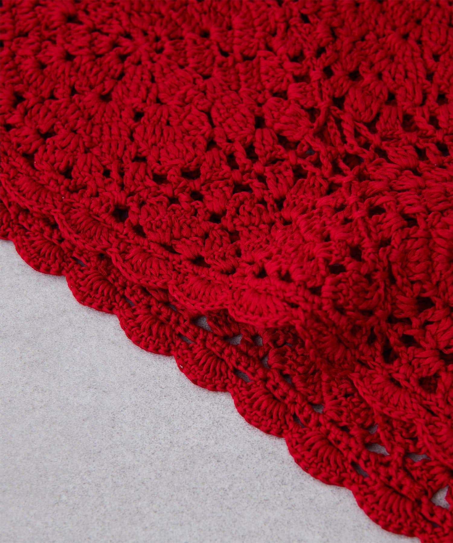 Whim Gazette(ウィム ガゼット) クロシェニットスカーフ