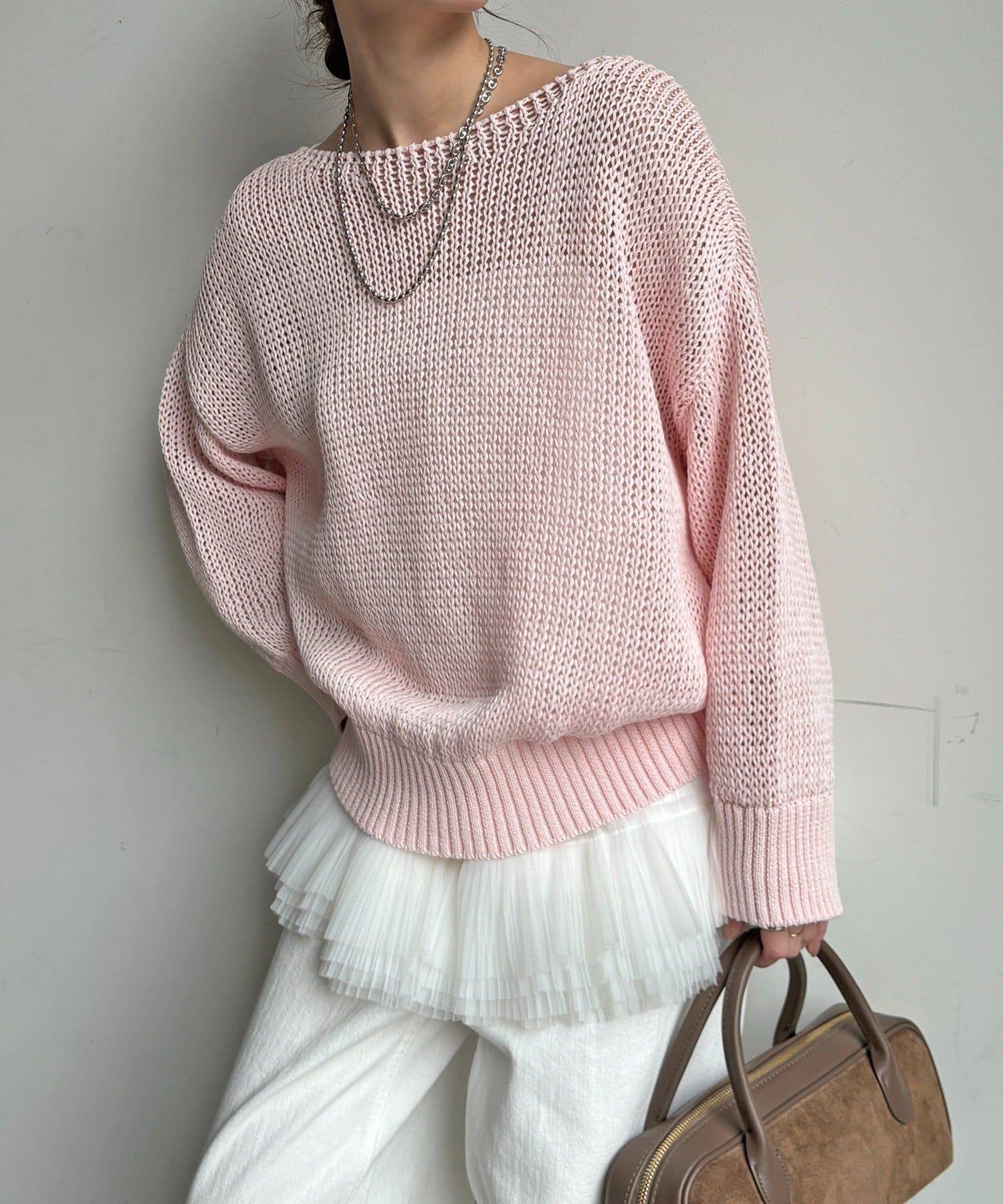 DOUDOU(ドゥドゥ) 【新色追加！】コットンローゲージプルオーバー