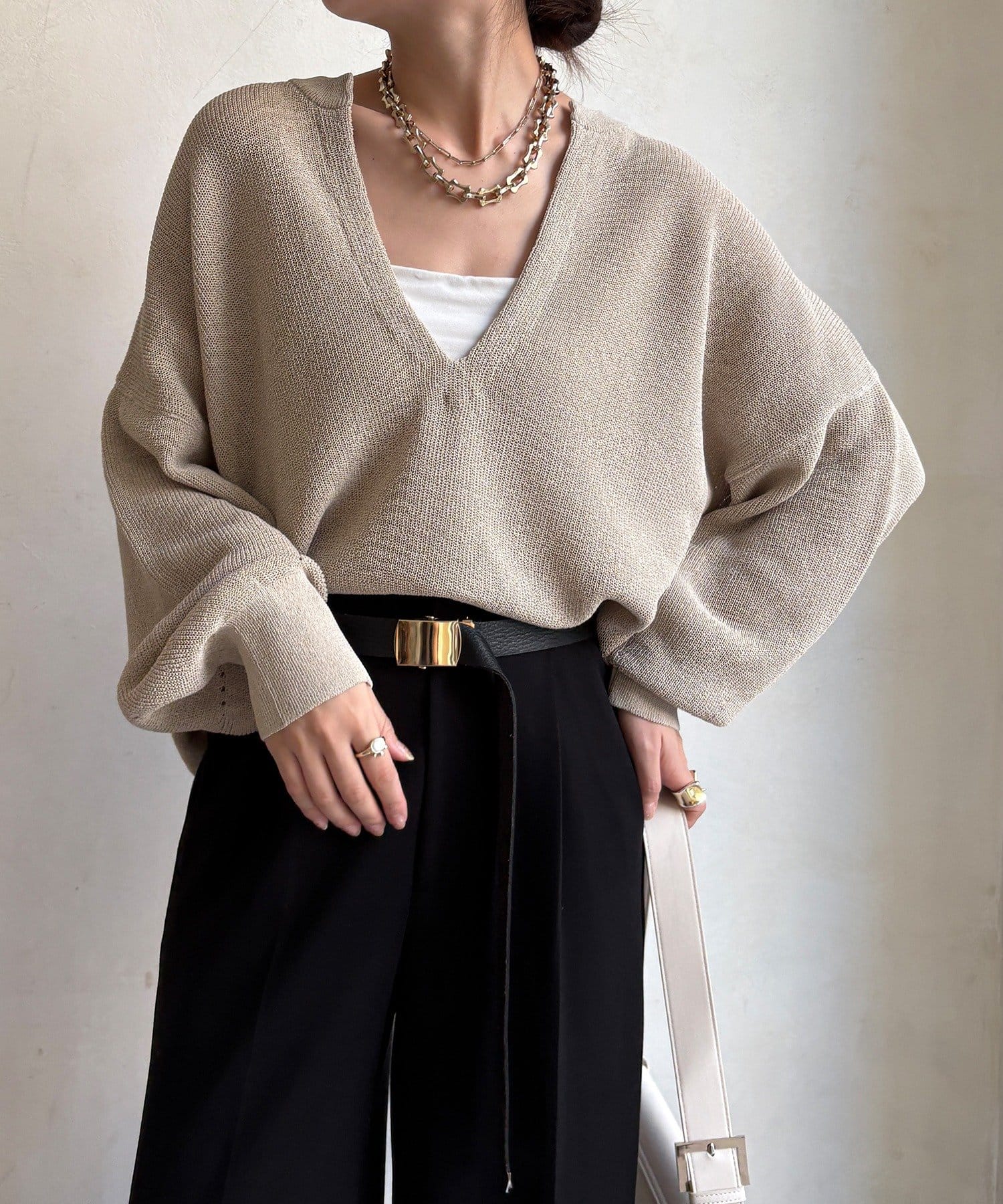 和紙スキッパープルオーバー | DOUDOU(ドゥドゥ)レディース | PAL