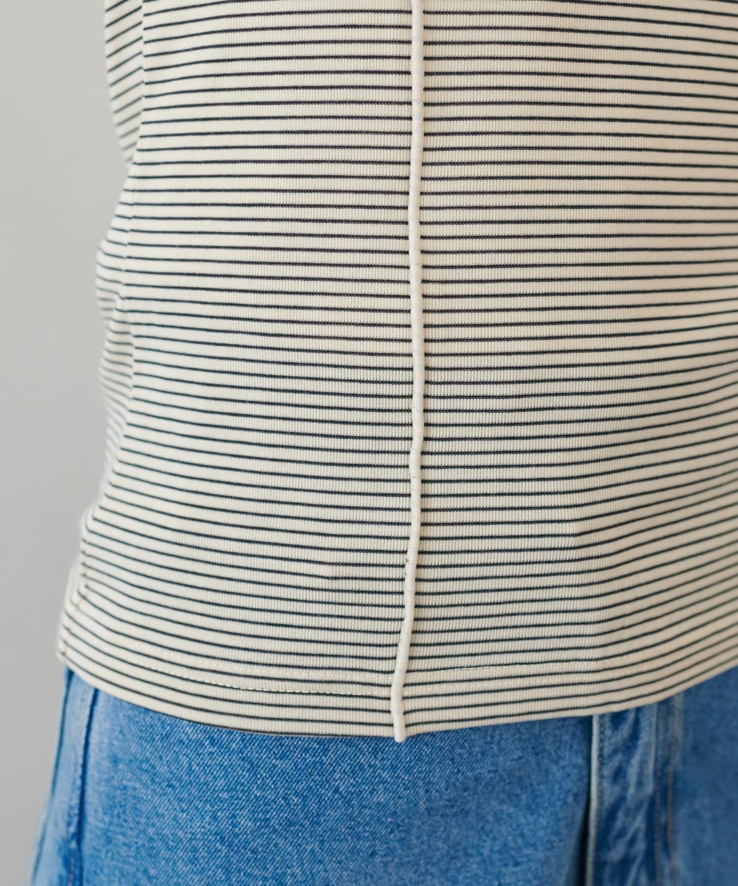 DISCOAT(ディスコート) 【WEB限定】ボーダーメロー半袖T