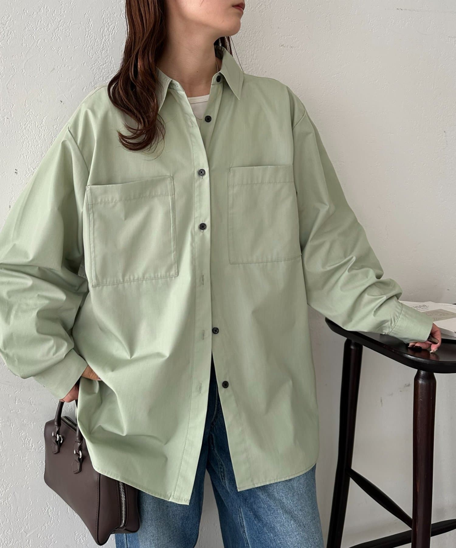 DISCOAT(ディスコート) 【SS先行予約/WEB限定】ボタンデザインオーバーシャツ