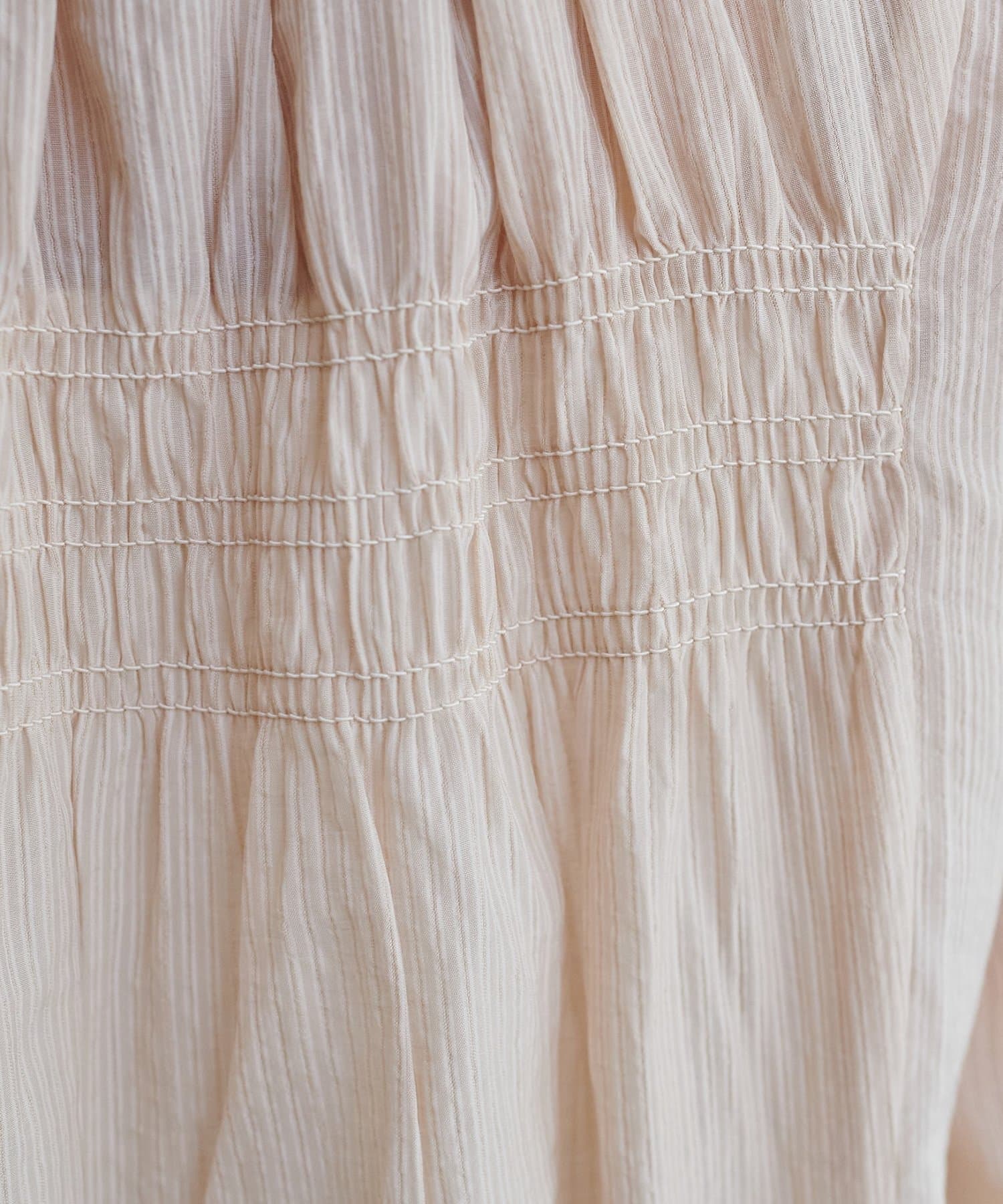 DISCOAT(ディスコート) 【SS先行予約/WEB限定】シャーリングデザインフレアシャツ