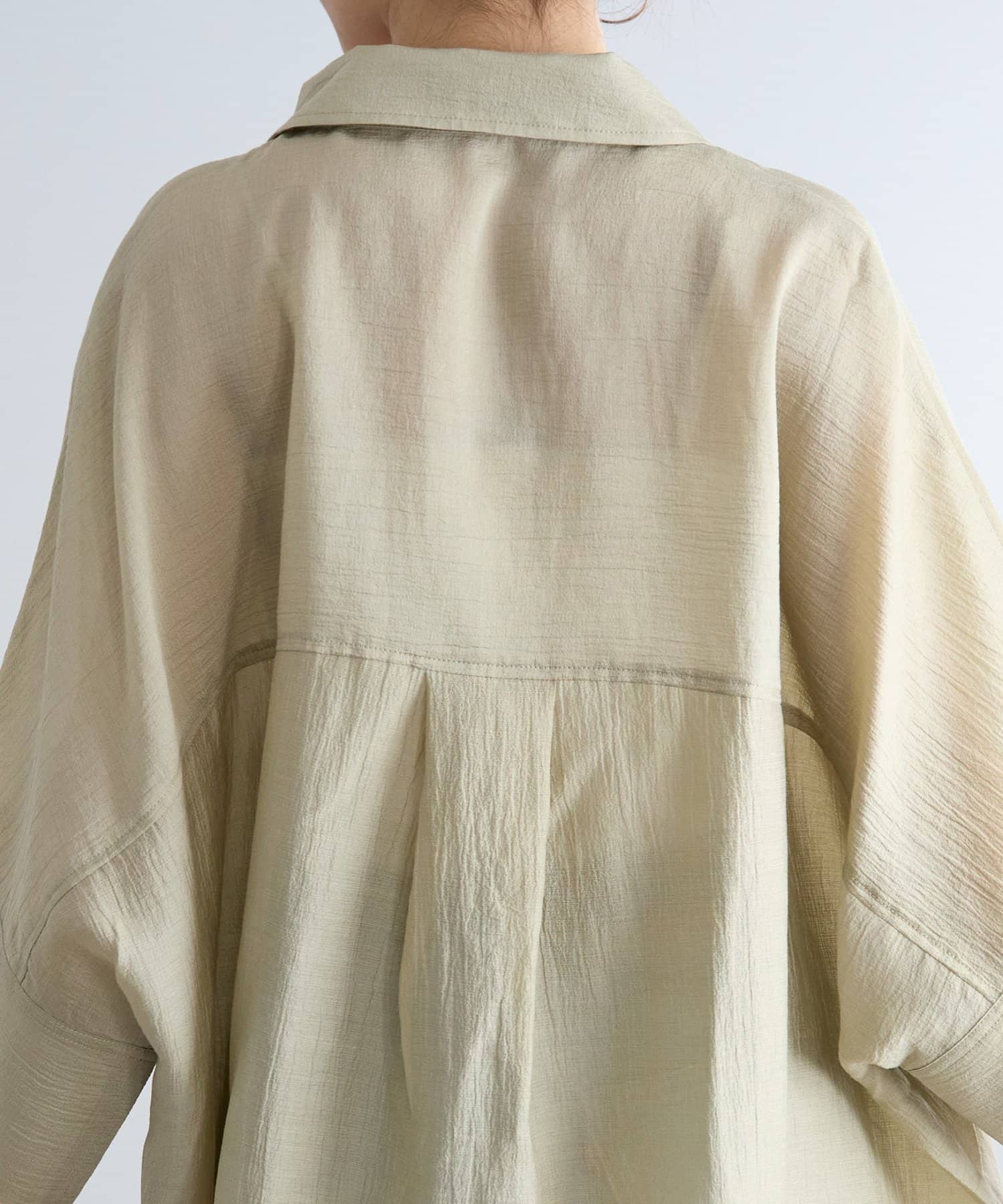 DISCOAT(ディスコート) 【大人の抜け感♪】ドルマンオーバー半袖シャツ《WEB限定》