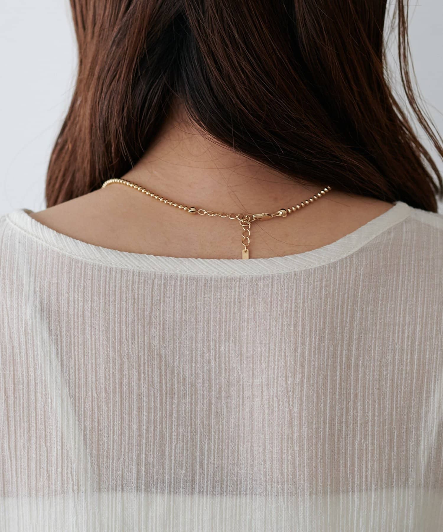 DISCOAT(ディスコート) 【SS先行予約/WEB限定】フロントリボンシアーブラウス