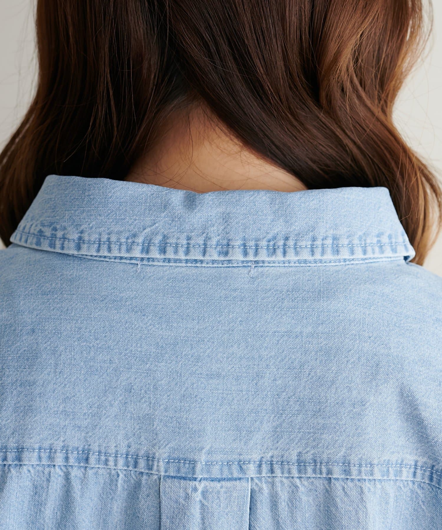 DISCOAT(ディスコート) 【SS先行予約/WEB限定】リングドットデニムハーフスリーブシャツ