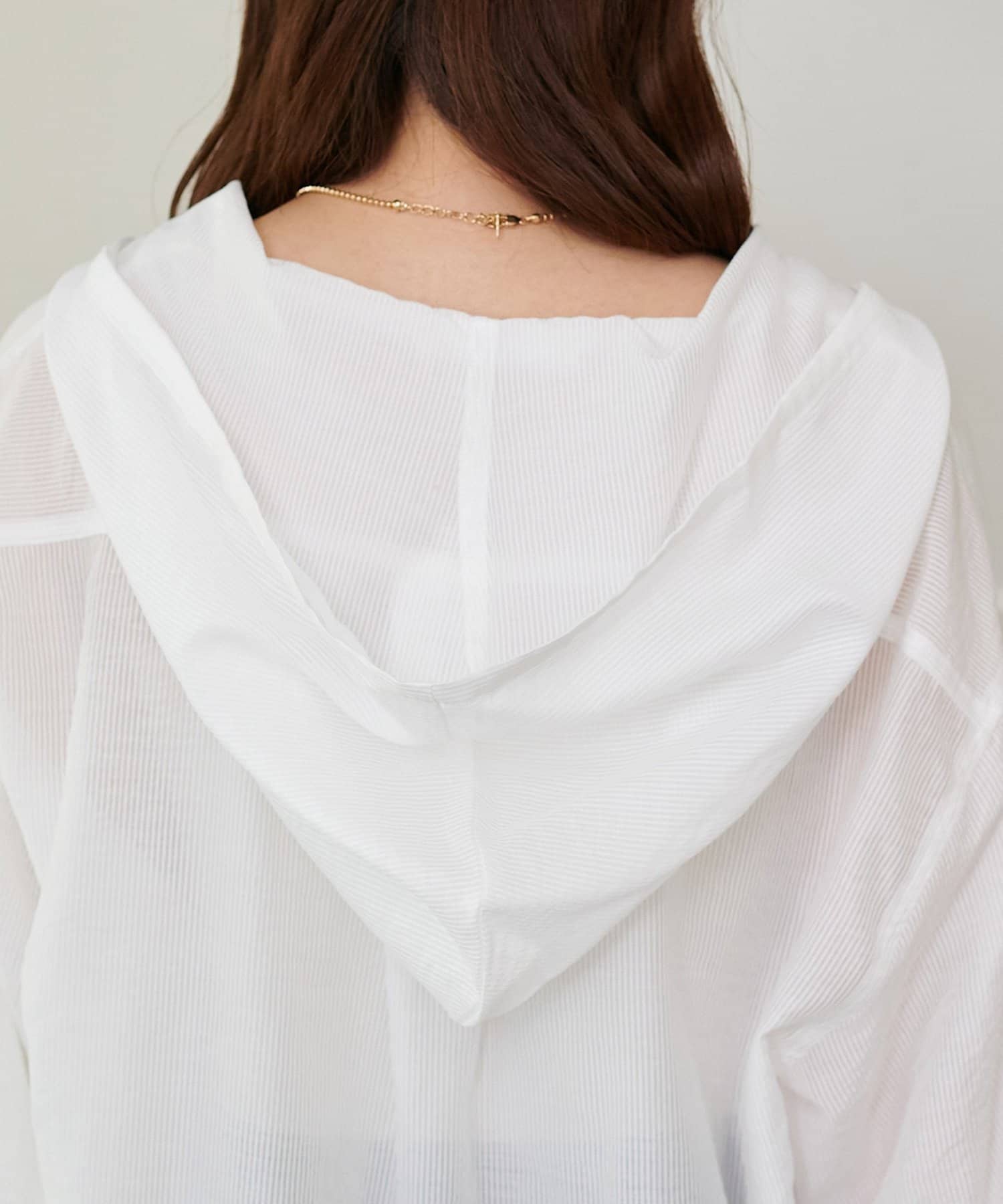 DISCOAT(ディスコート) 【SS先行予約/WEB限定】シアーストライプ長袖シャツブルゾン