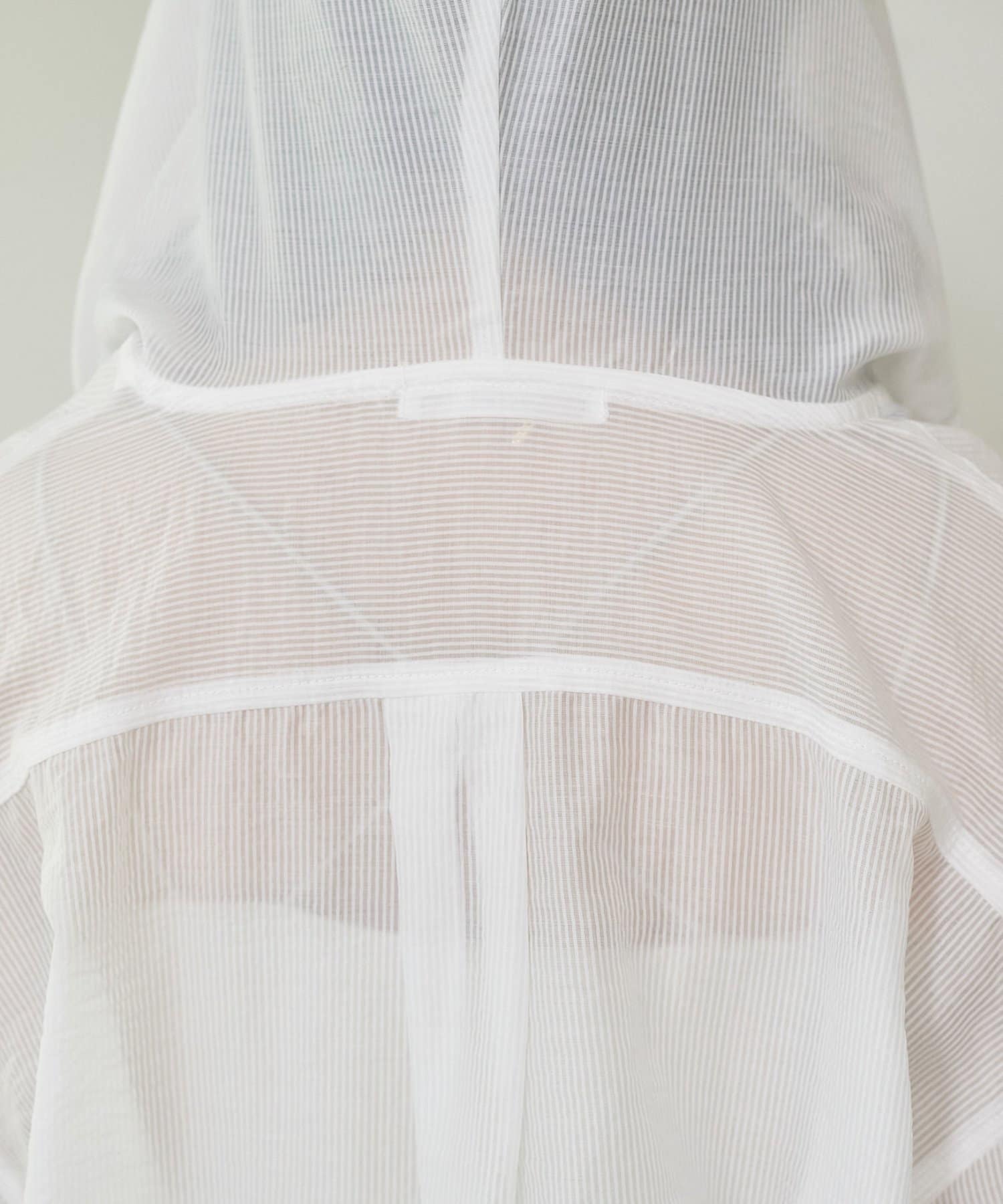 DISCOAT(ディスコート) 【SS先行予約/WEB限定】シアーストライプ長袖シャツブルゾン