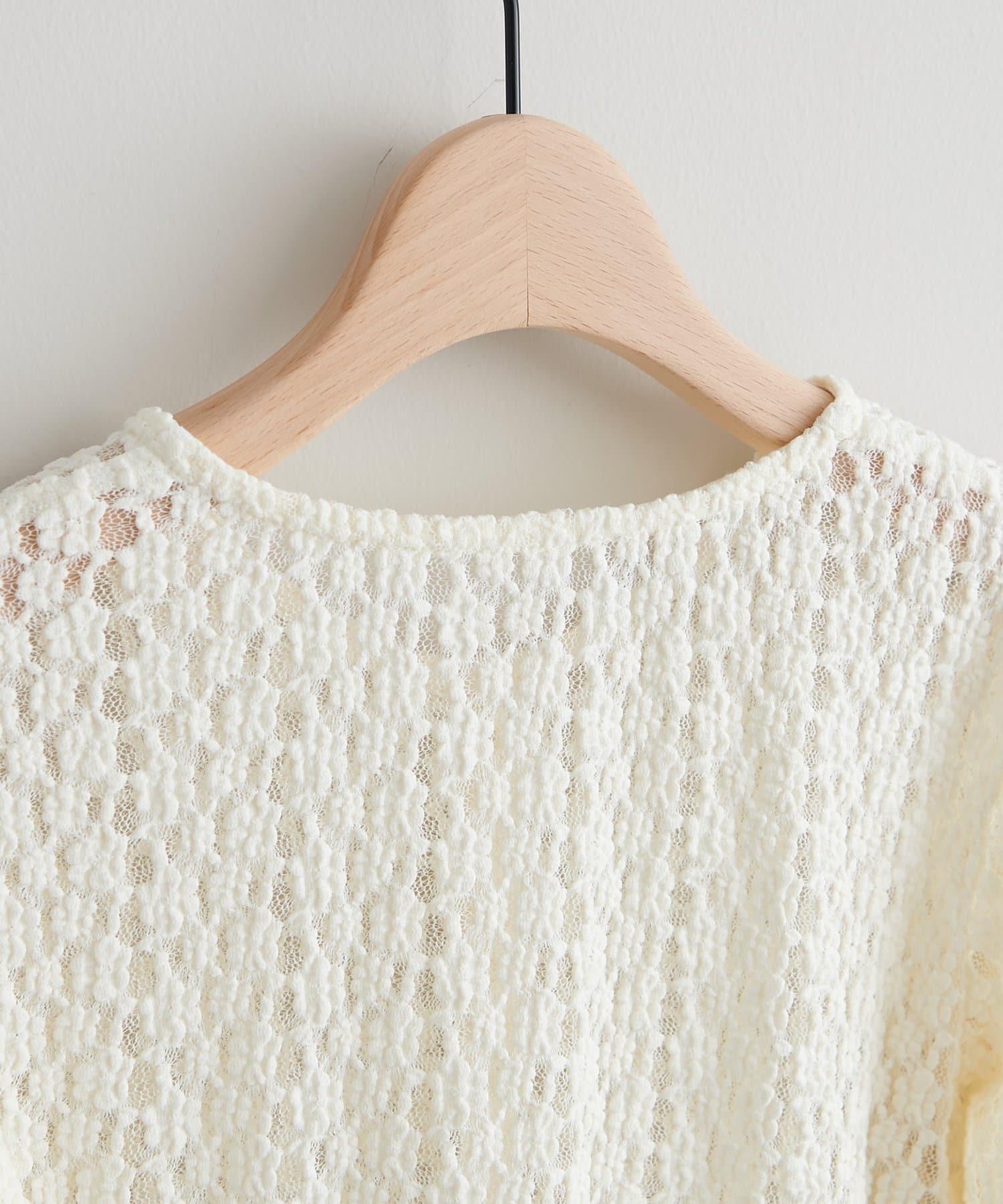 DISCOAT(ディスコート) 【WEB限定】フラワーレースカーディガン