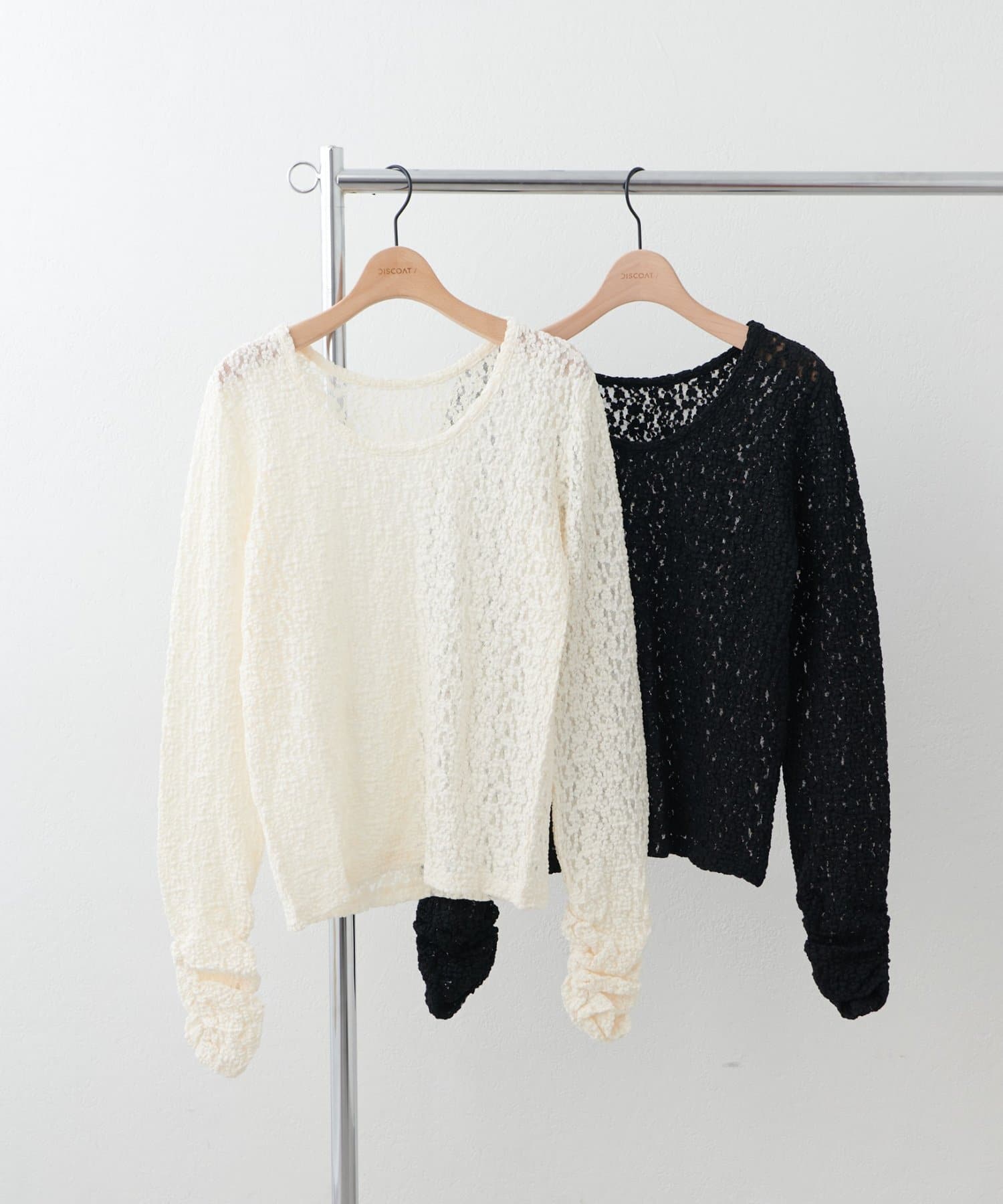 DISCOAT(ディスコート) 【WEB限定】フラワーレースプルオーバー