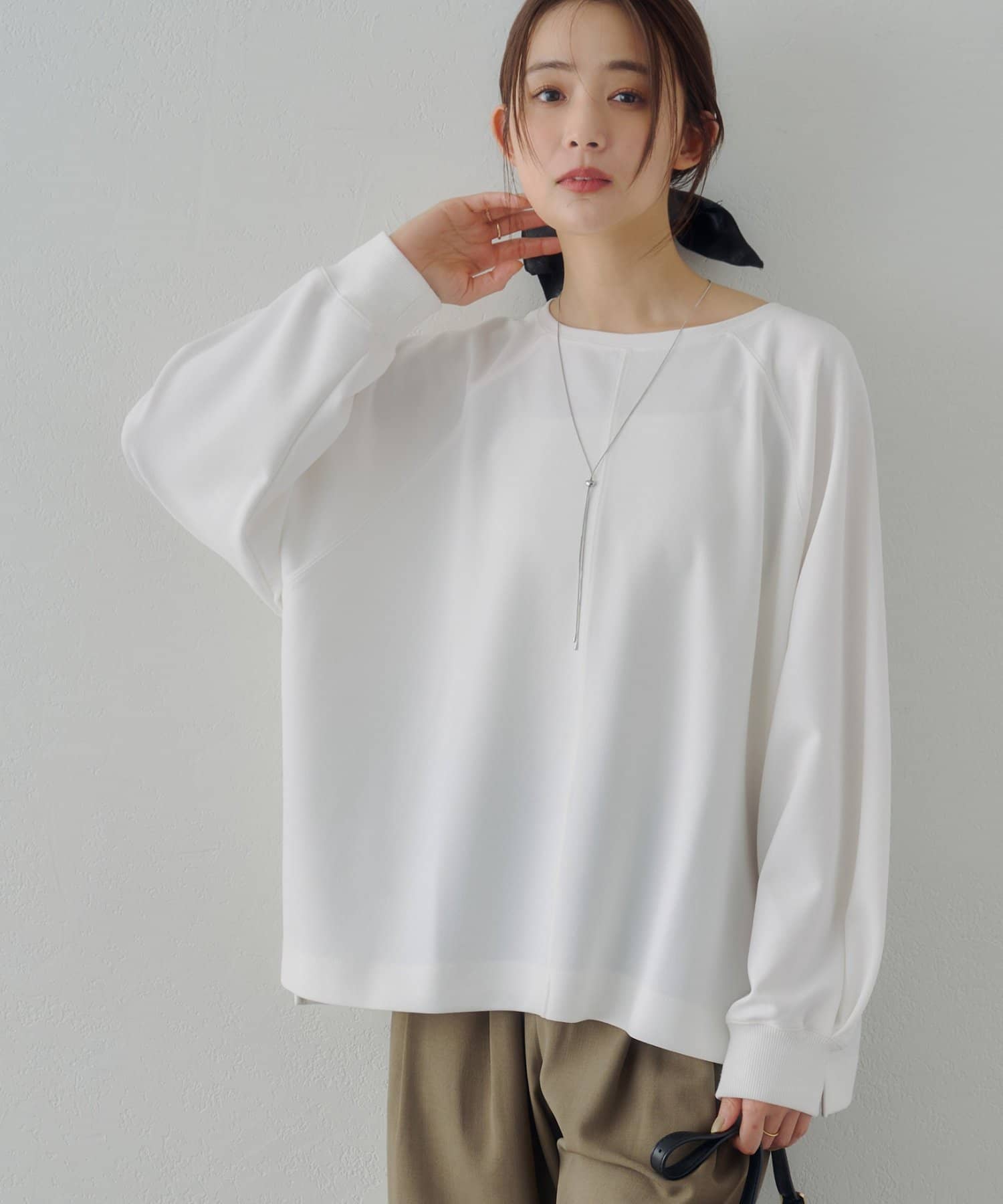 DISCOAT(ディスコート) 【Noka】ジップ使いドルマンプルオーバー