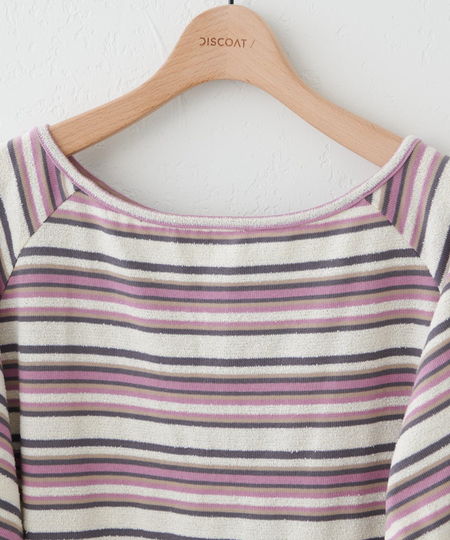 DISCOAT(ディスコート) 【umm.】ハート釦マルチラグランプルオーバー