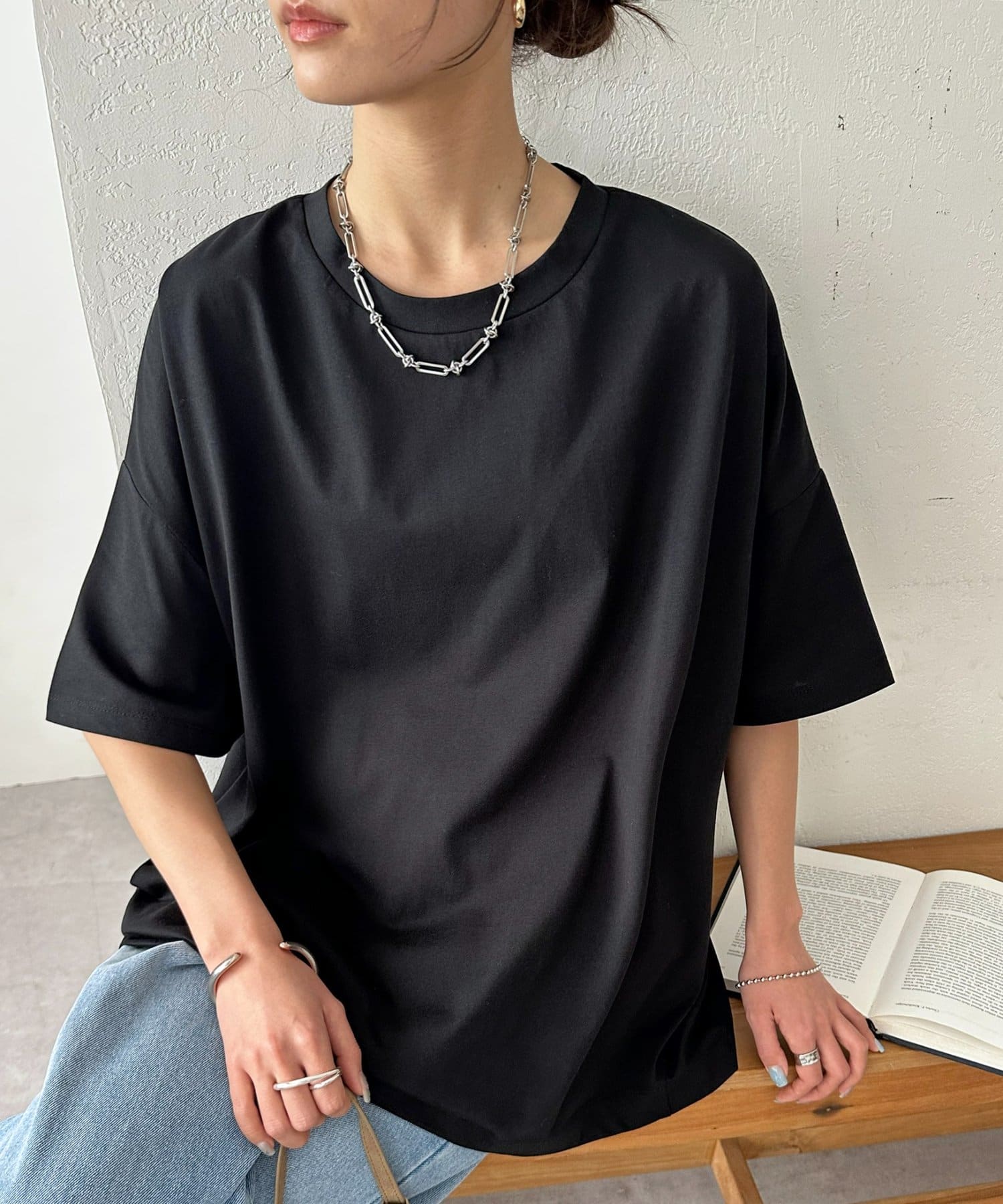 DISCOAT(ディスコート) 【WEB限定】ドルマンビッグ半袖Tシャツ