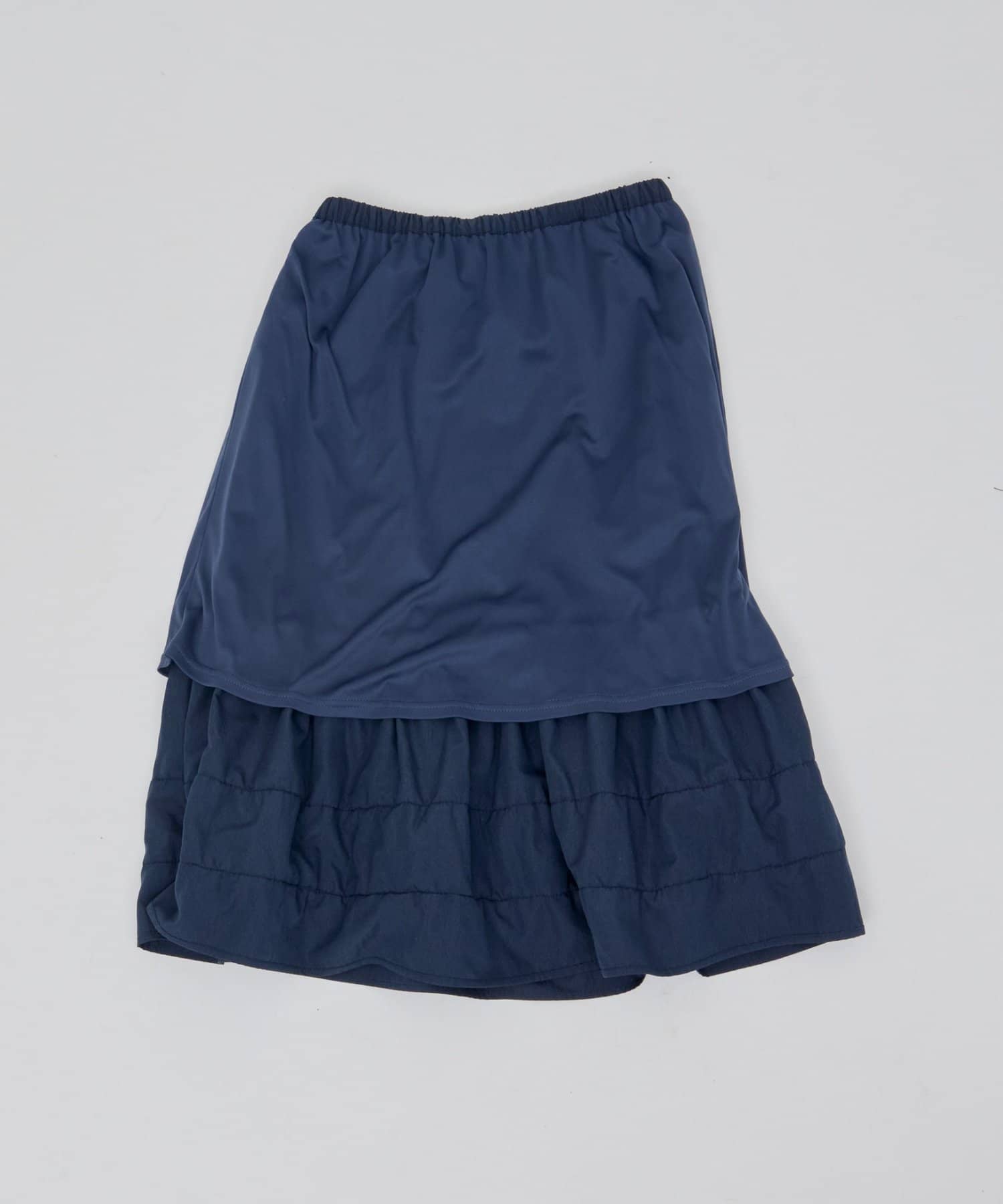 DISCOAT(ディスコート) 【SS先行予約/umm.】ティアードミドルスカート