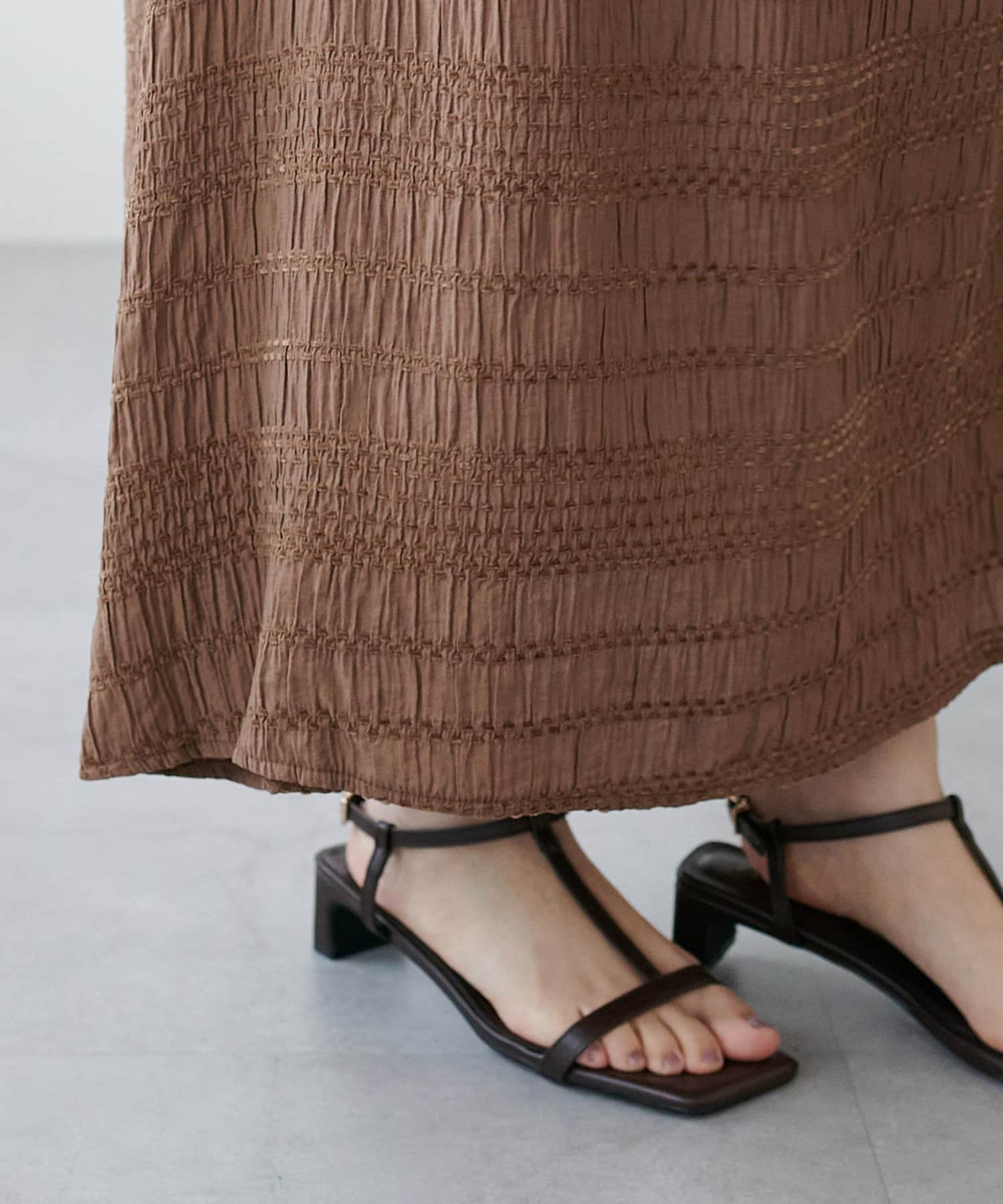 DISCOAT(ディスコート) 【Noka】生地ジャガード2WAYワンピース