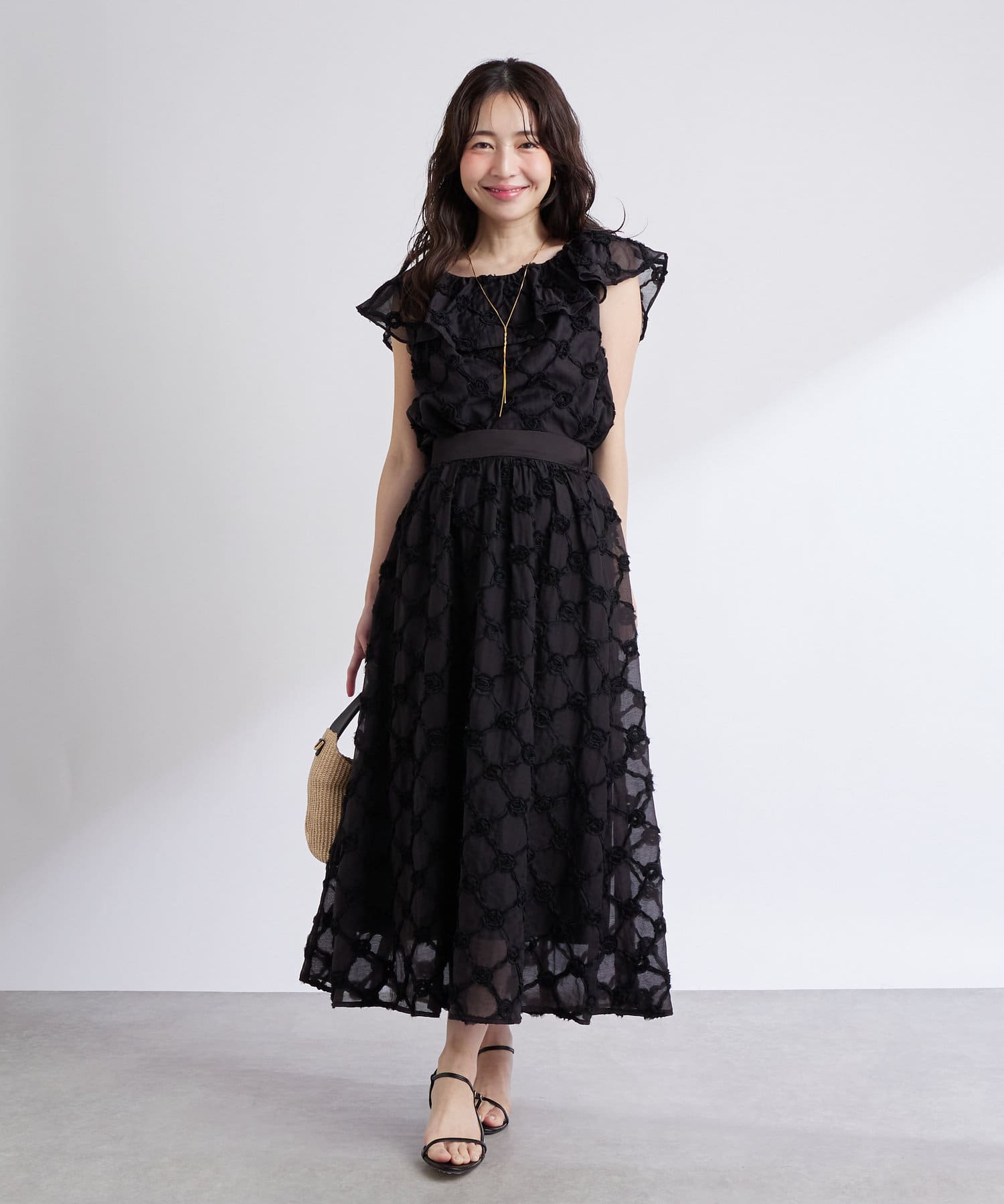 La boutique BonBon】シアーローズギャザースカート | OUTLET