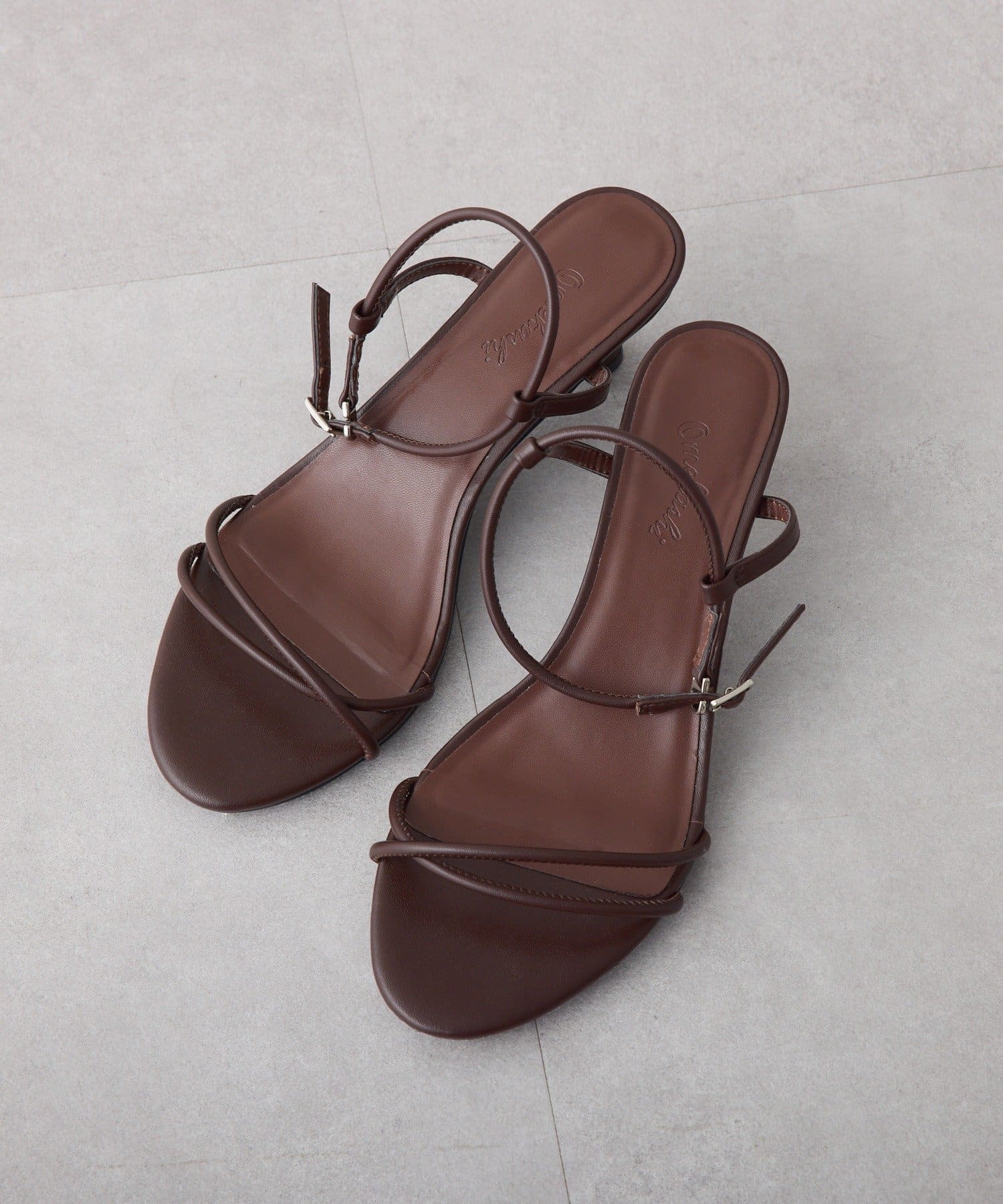 OUTLET(アウトレット) 【Omekashi】クロスストラップヒールサンダル