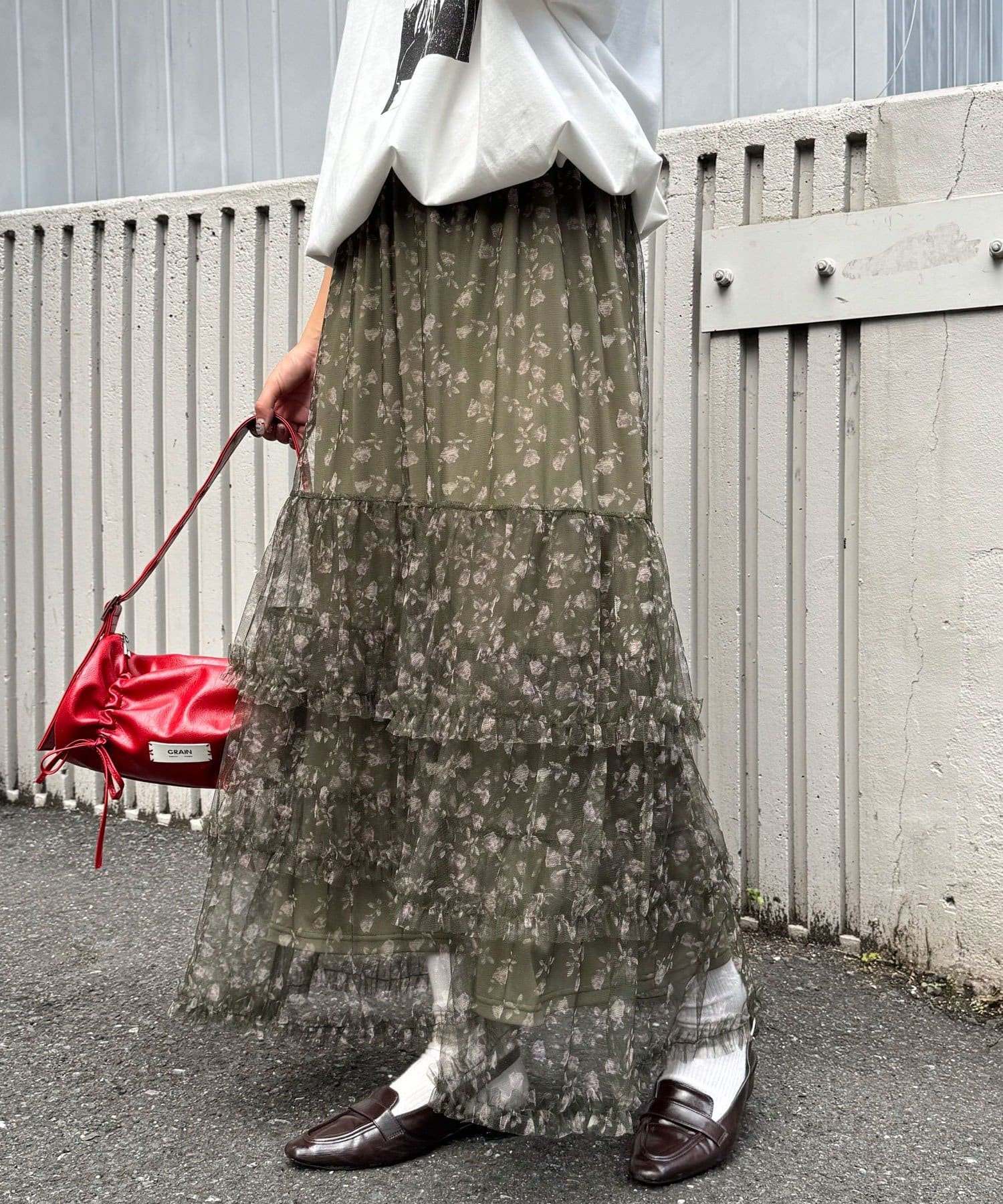 OUTLET(アウトレット) 【Ciaopanic】チュールフリルティアードスカート