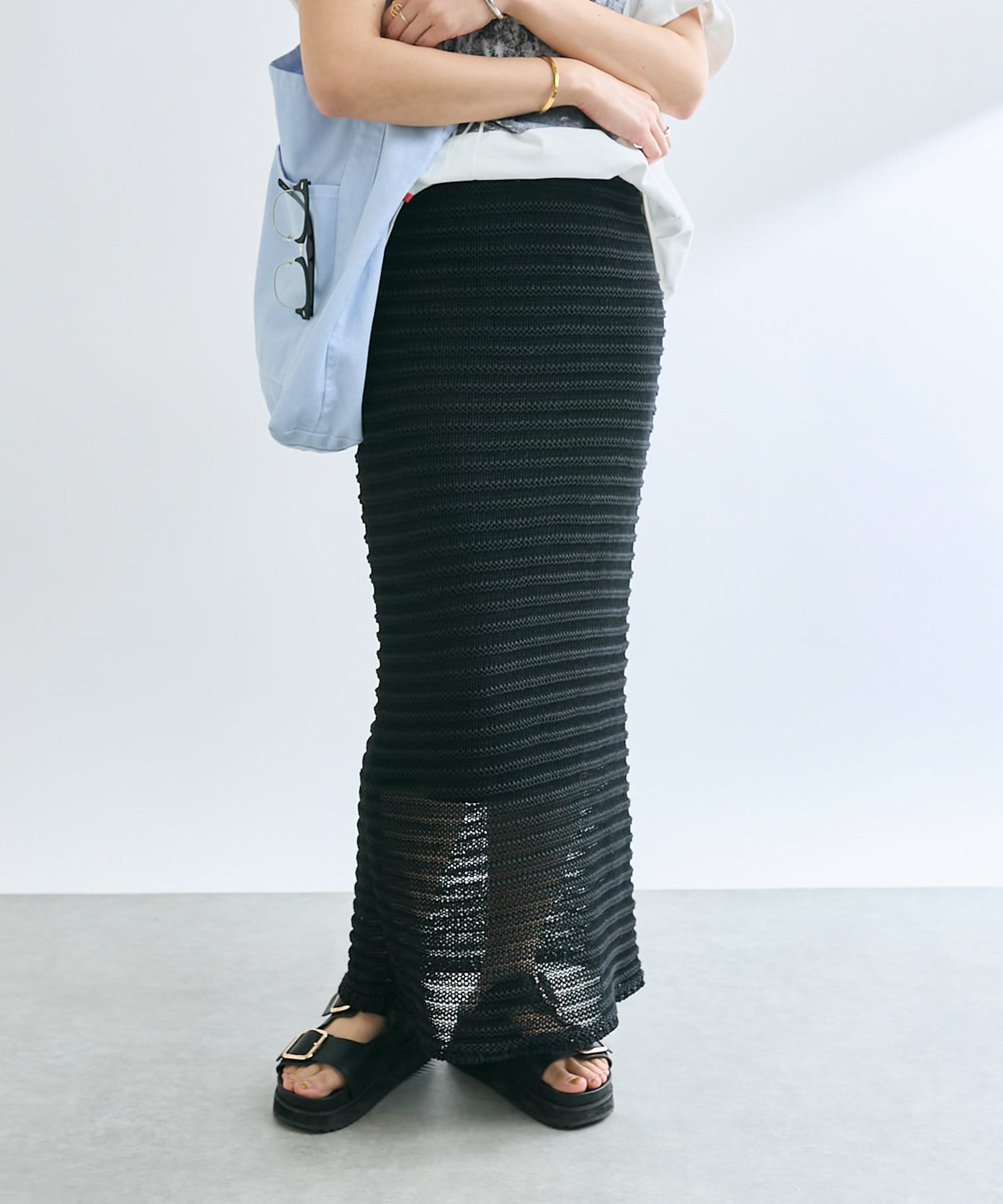 OUTLET(アウトレット) 【RIVE DROITE】セパレートニットスカート