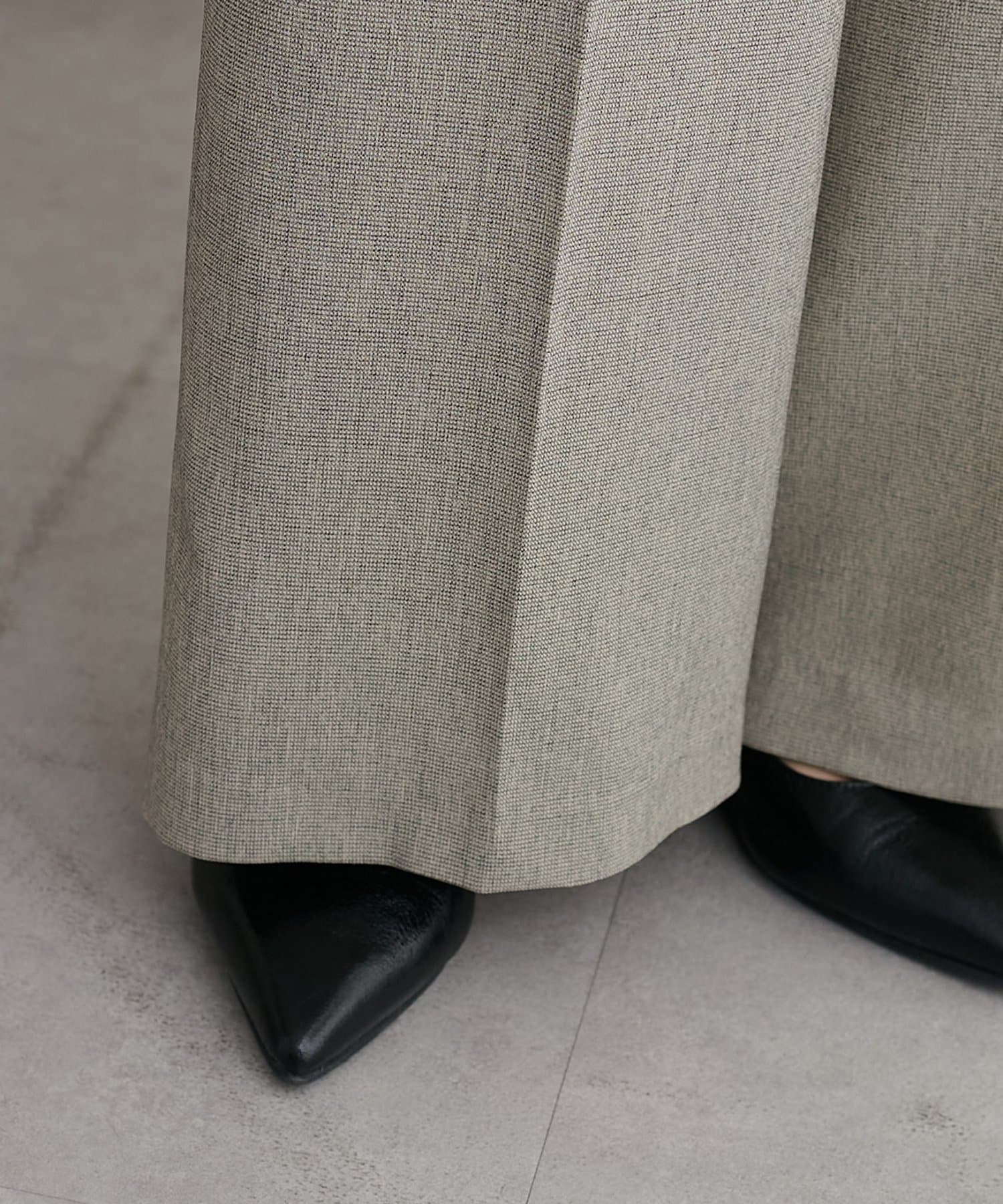 DISCOAT(ディスコート) 【Noka】多機能ツイードタックワイドパンツ