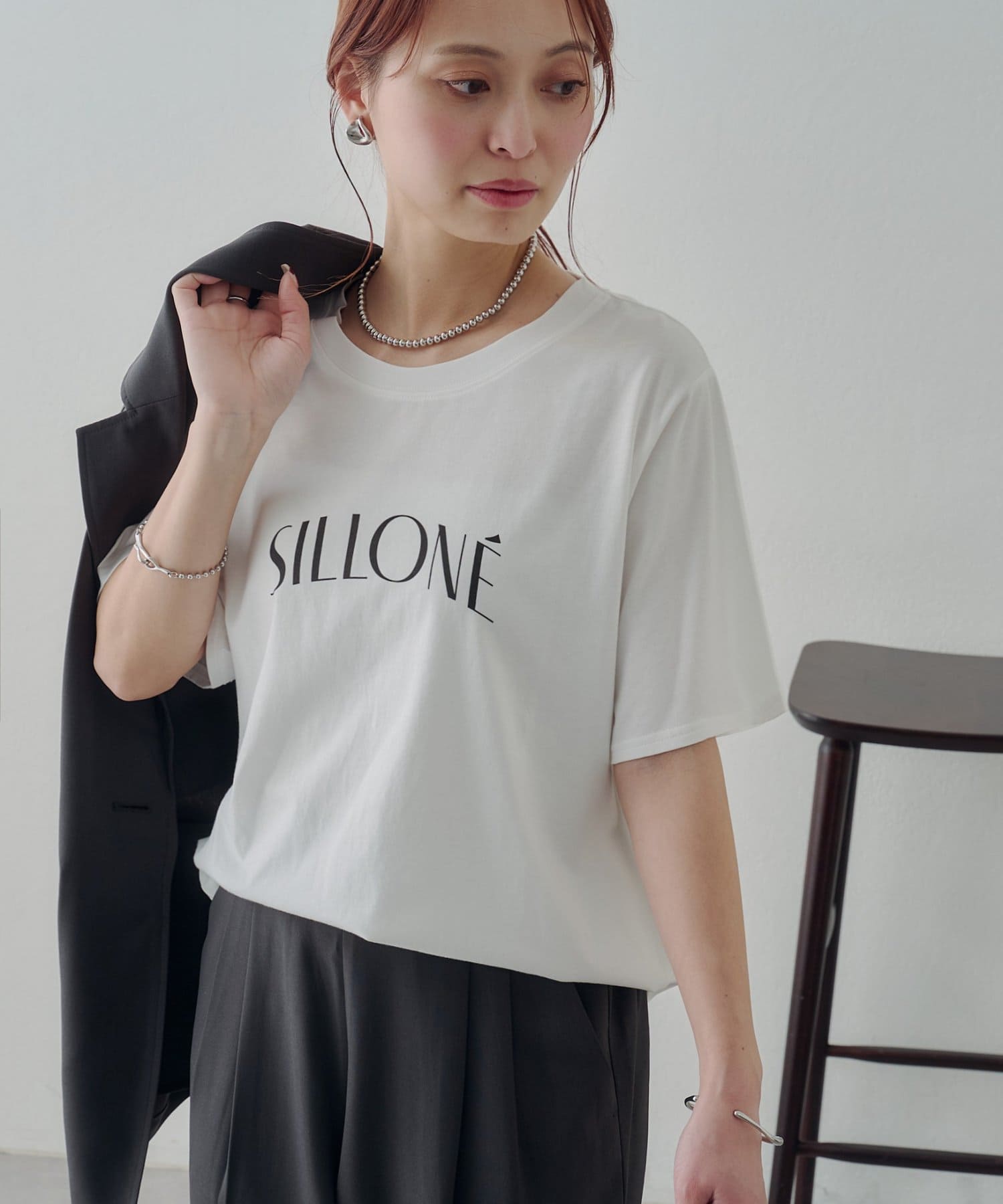 DISCOAT(ディスコート) 【Noka】SILLONEロゴ半袖T
