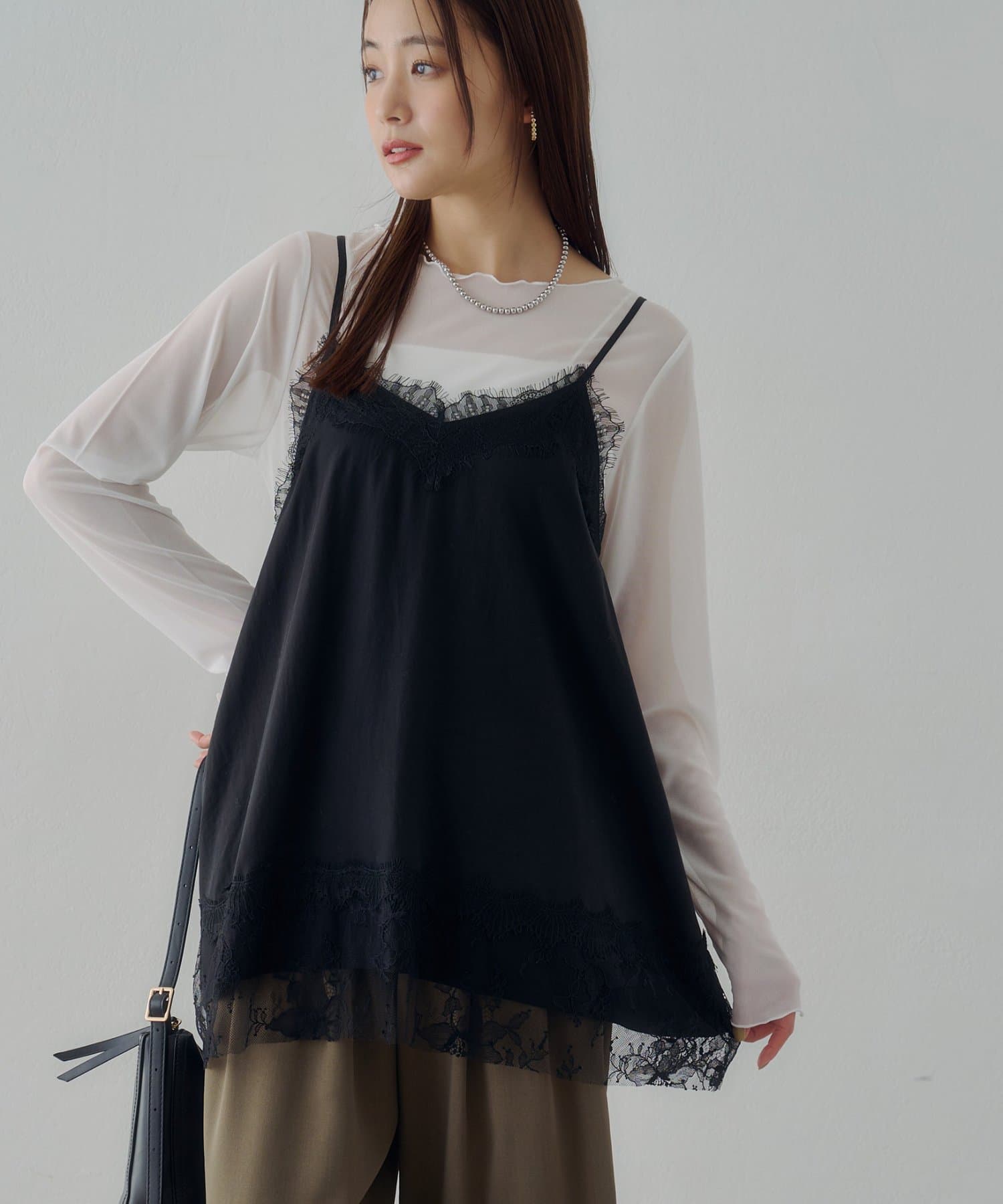 DISCOAT(ディスコート) 【Noka】レース使いキャミチュニック