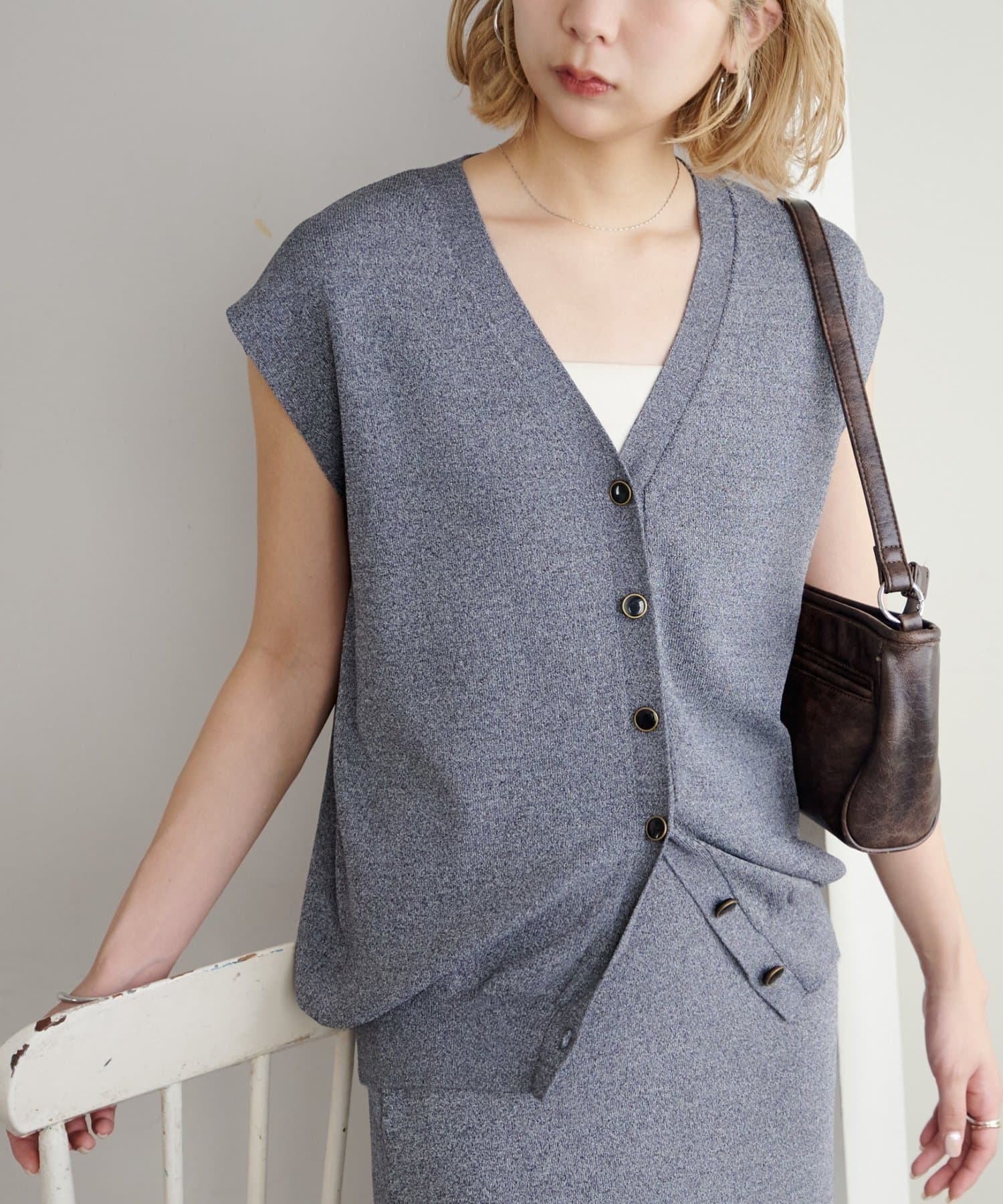 DISCOAT(ディスコート) 【Noka】接触冷感ニットベスト