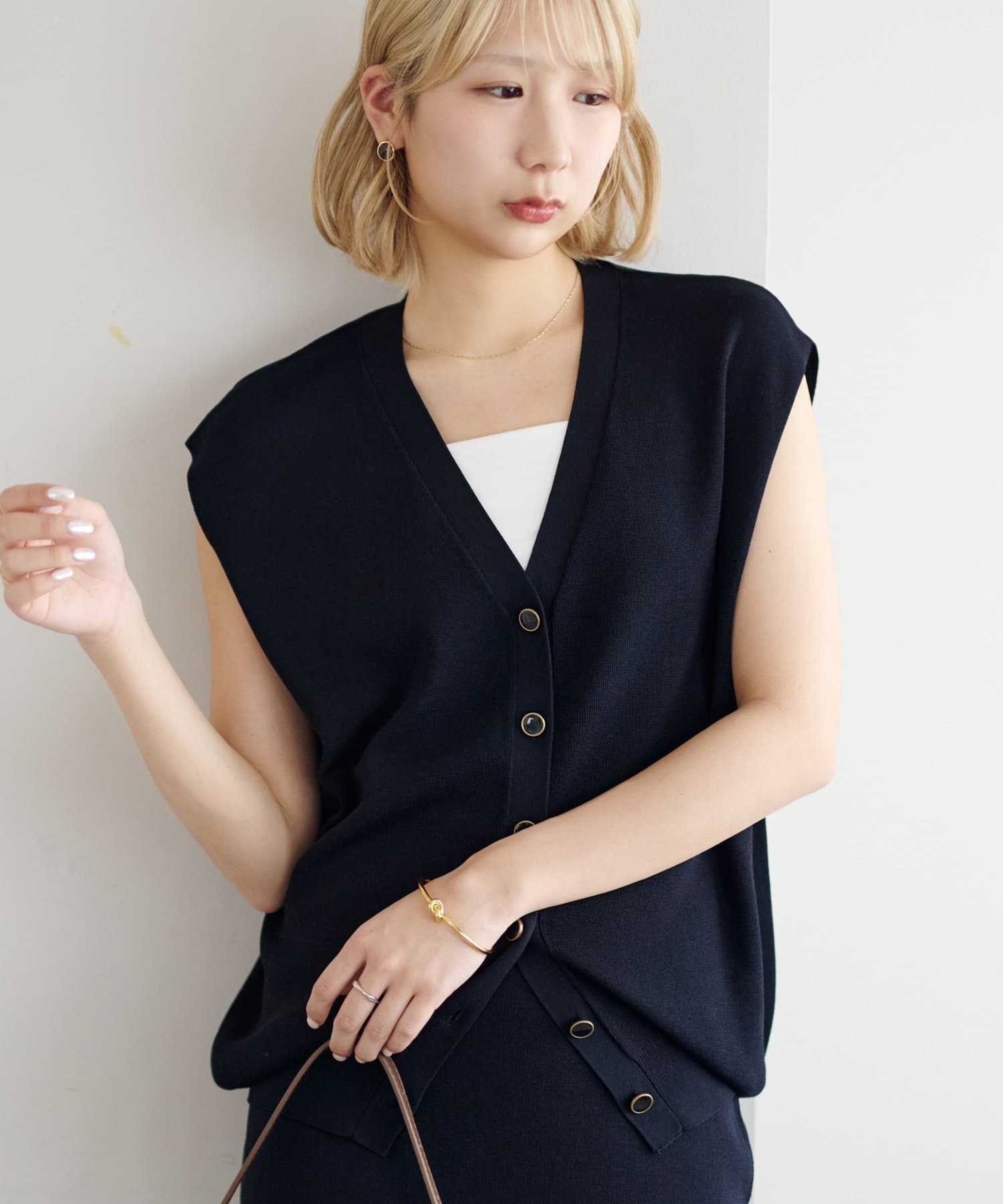 DISCOAT(ディスコート) 【Noka】接触冷感ニットベスト