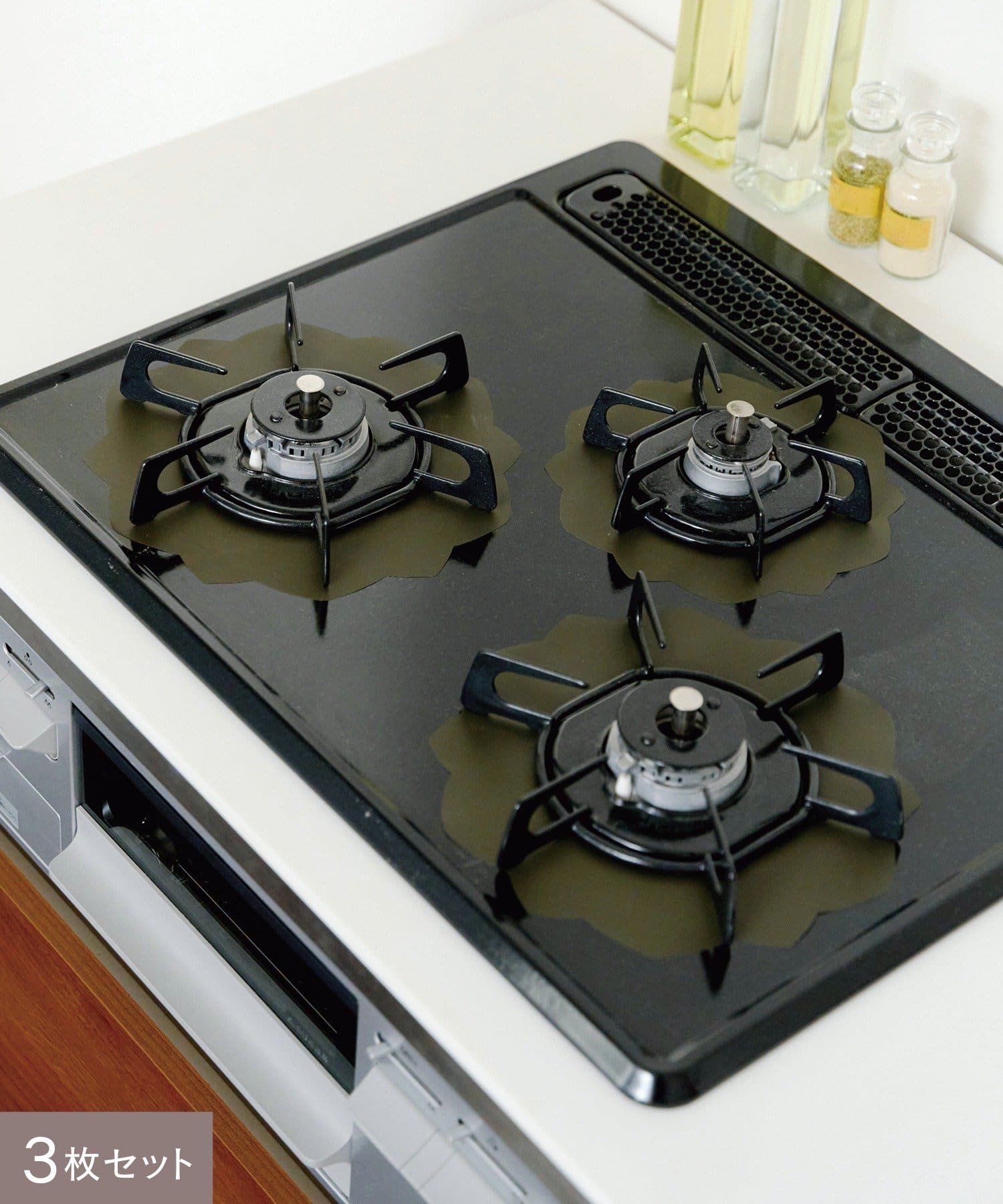 salut!(サリュ) ガラスファイバーコンロシート3枚セット