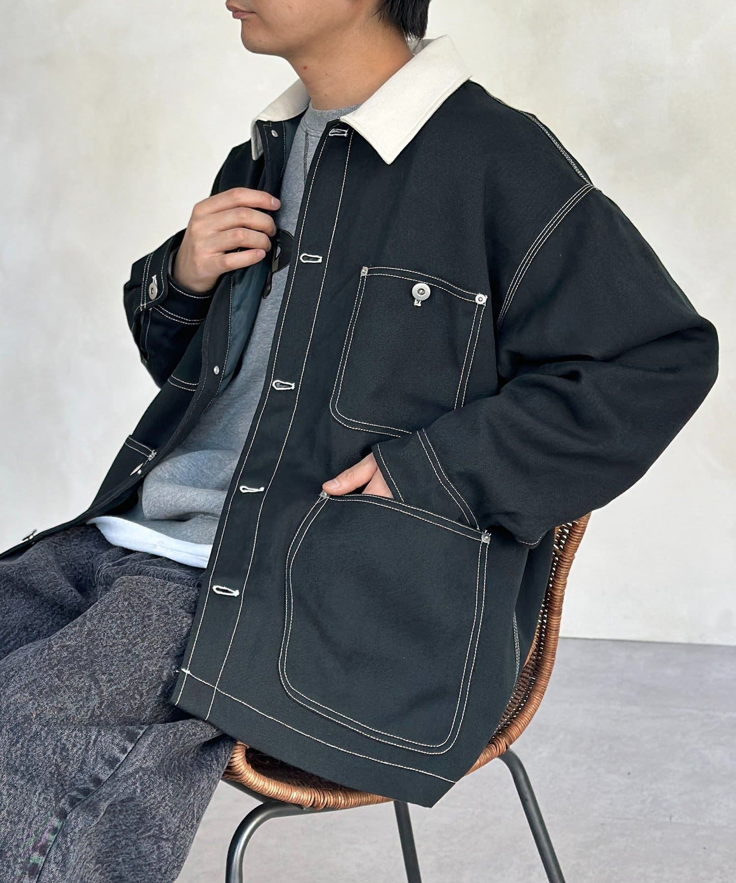 CPCM(シーピーシーエム) 防花粉加工ステッチカバーオール