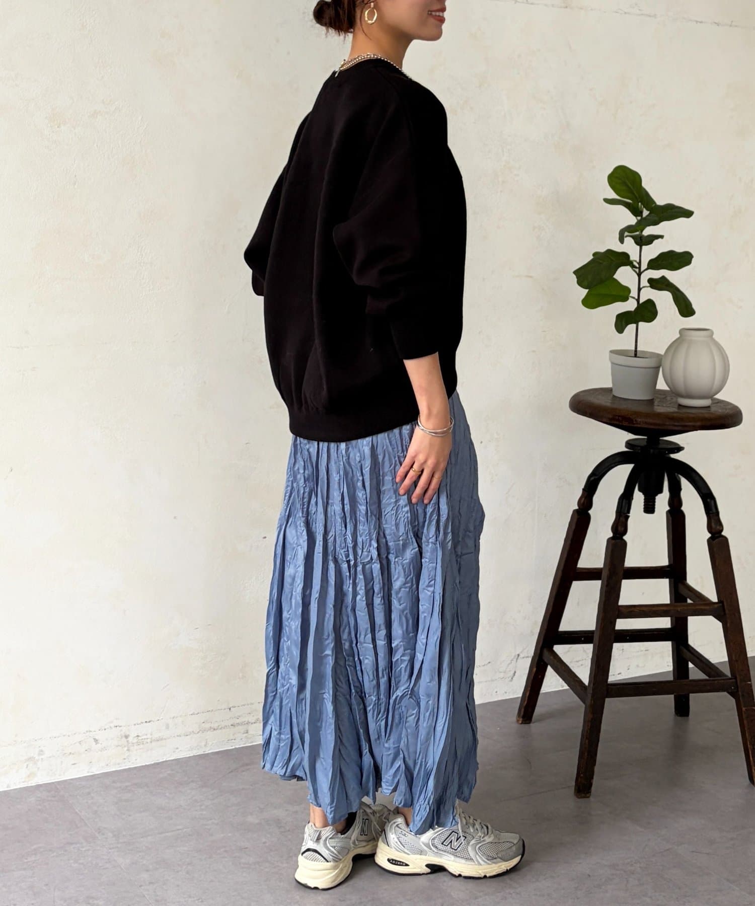 Chez toi(シェトワ) エンボスロゴスエットライクニット